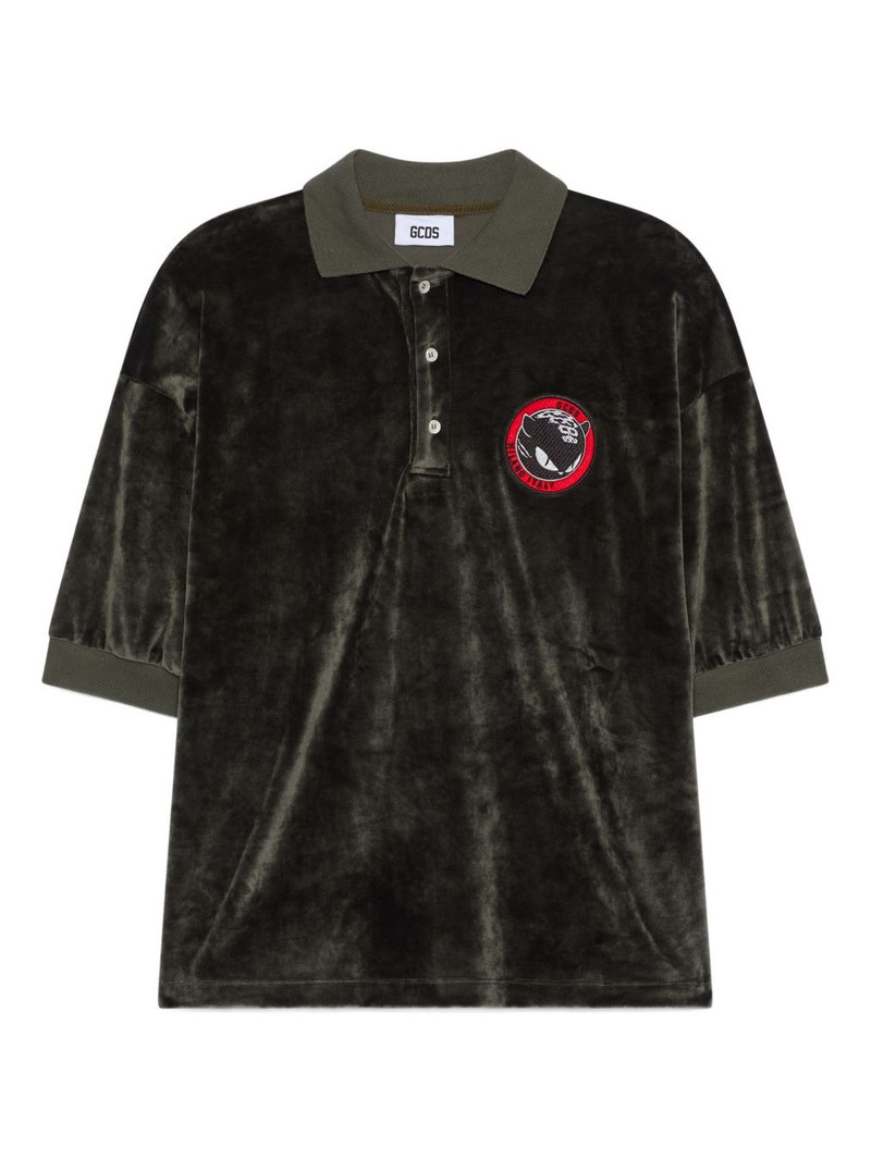 logo-patch polo shirt 1