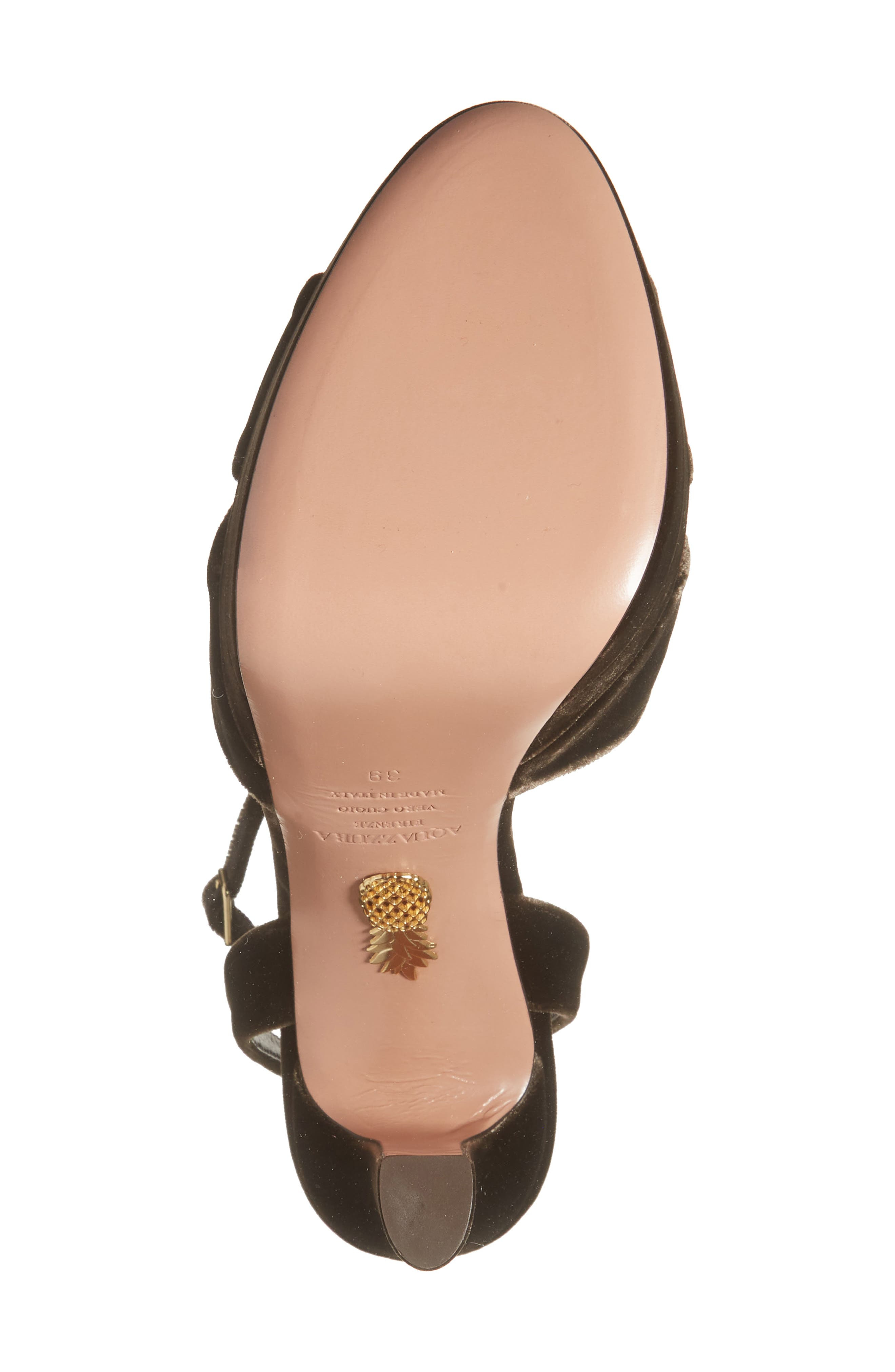 Aquazzura Divine Ankle Strap Platform Sandal in Espresso at Nordstrom - 6