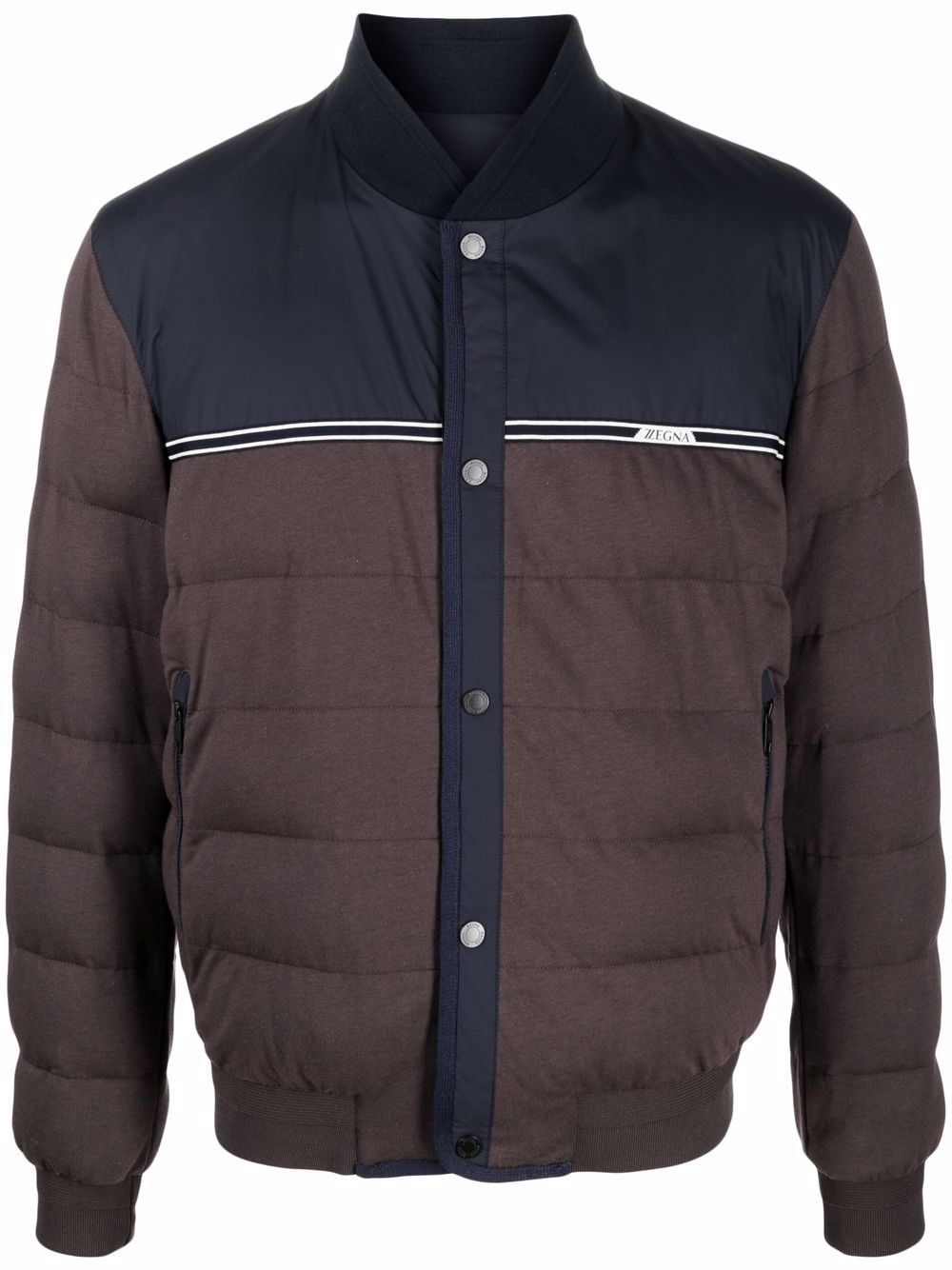 two-tone padded jacket - 1