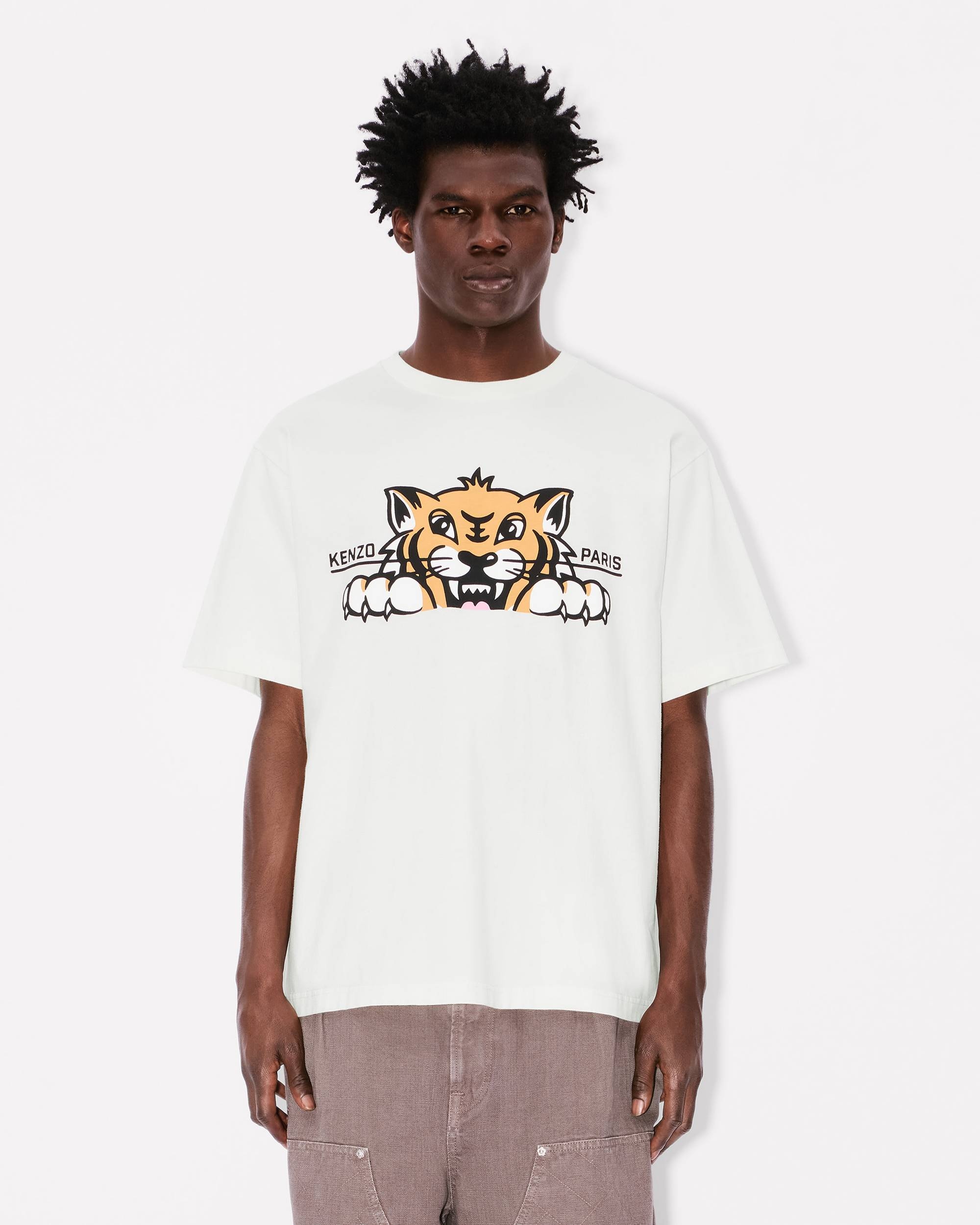 'KENZO Happy Tiger' oversized T-shirt in cotton - 3