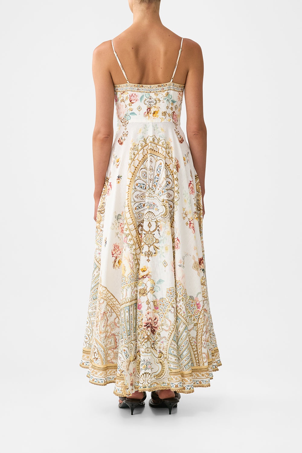 LONG DRESS WITH TIE FRONT - 3
