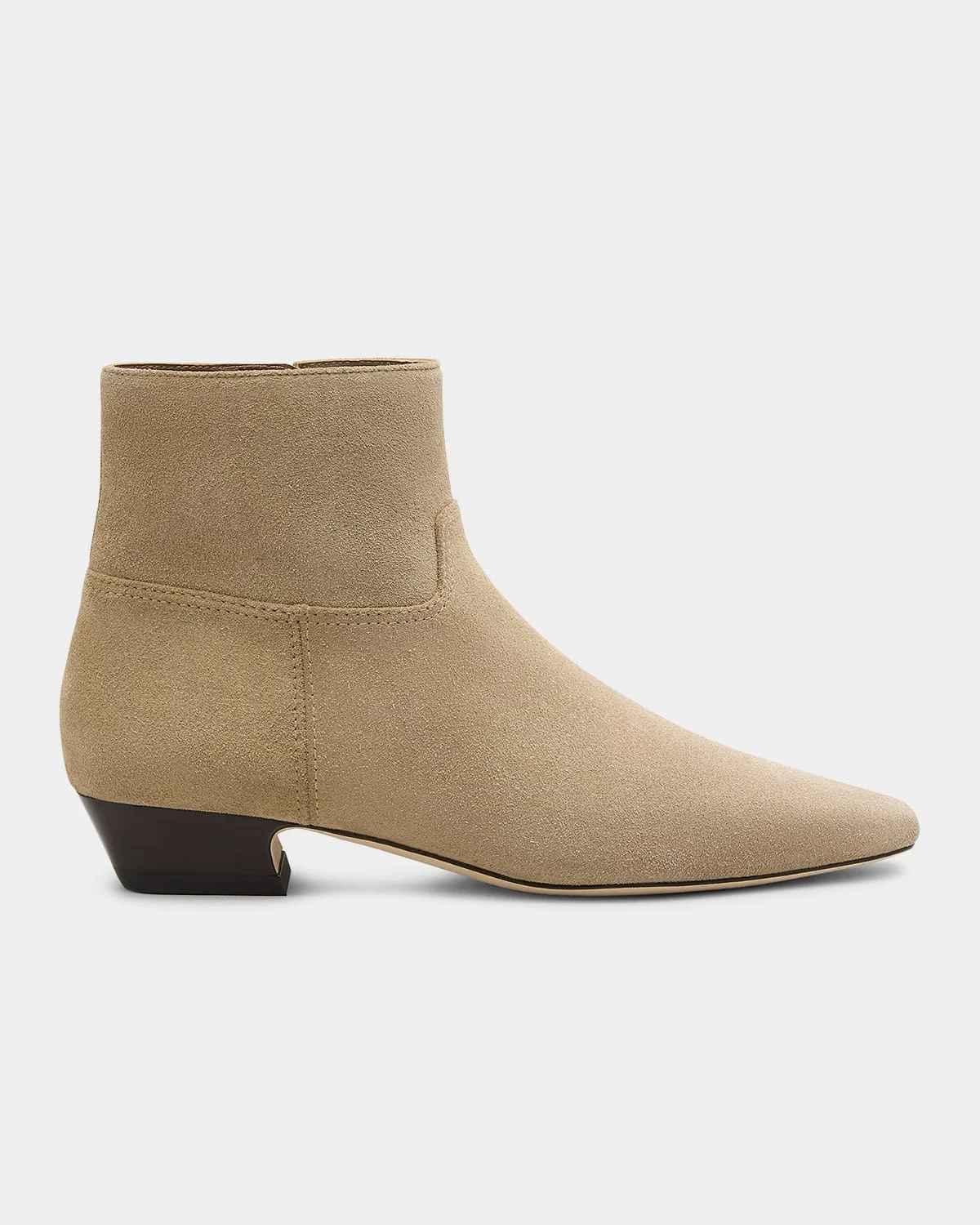 Stassi Suede Zip Ankle Boots - 1