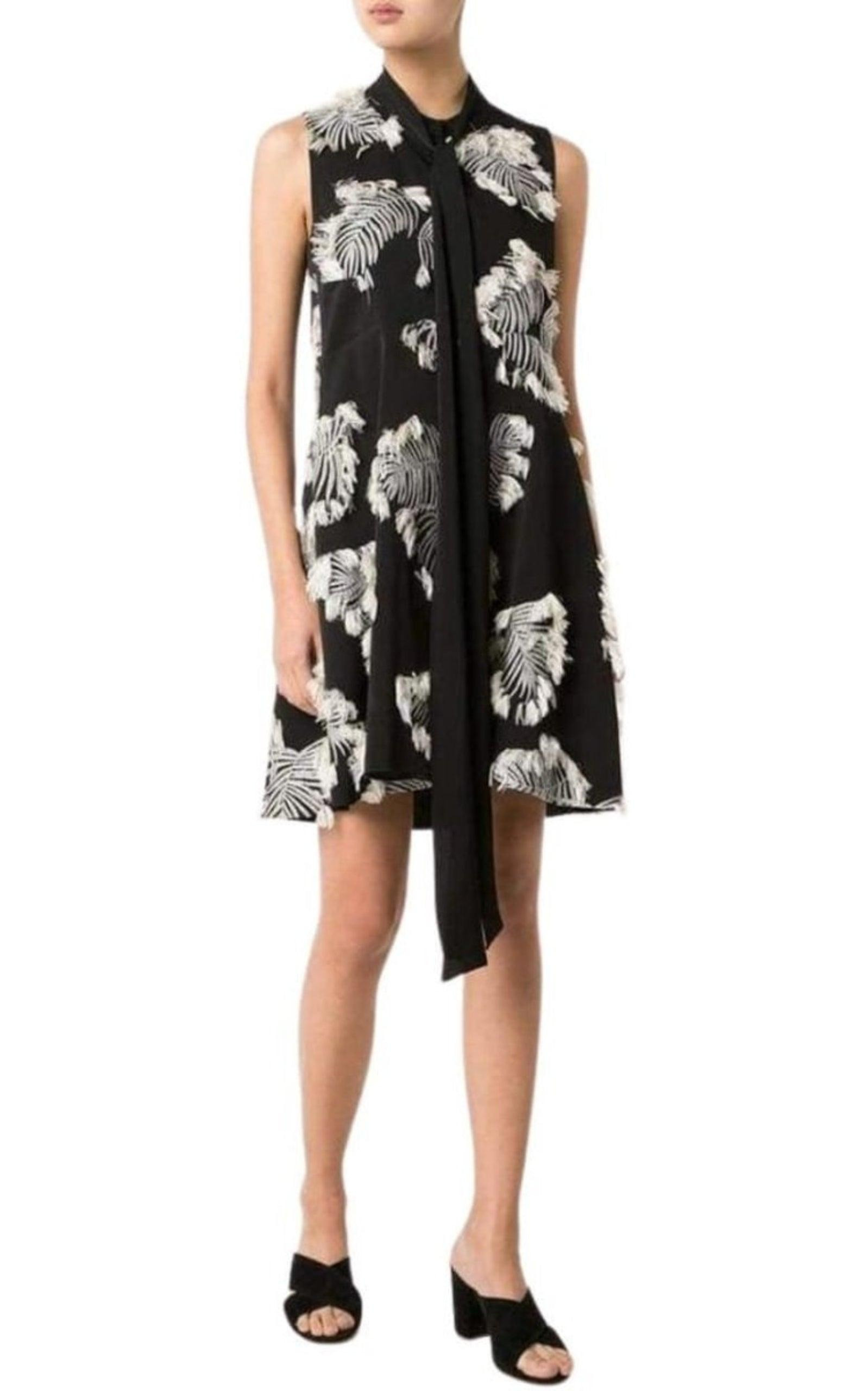 Palm Jacquard Dress - 2