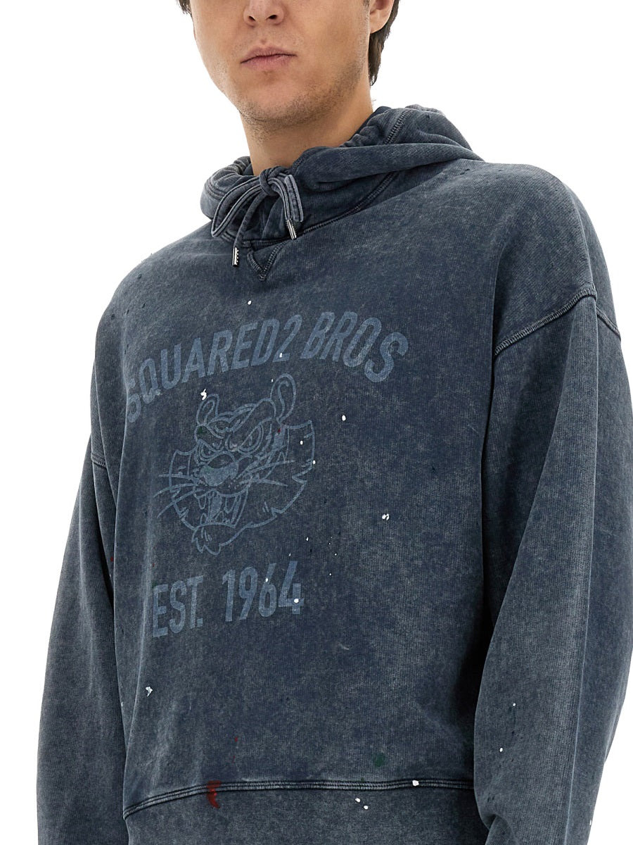 Dsquared Men Sweatshirt With Logo Print - 4