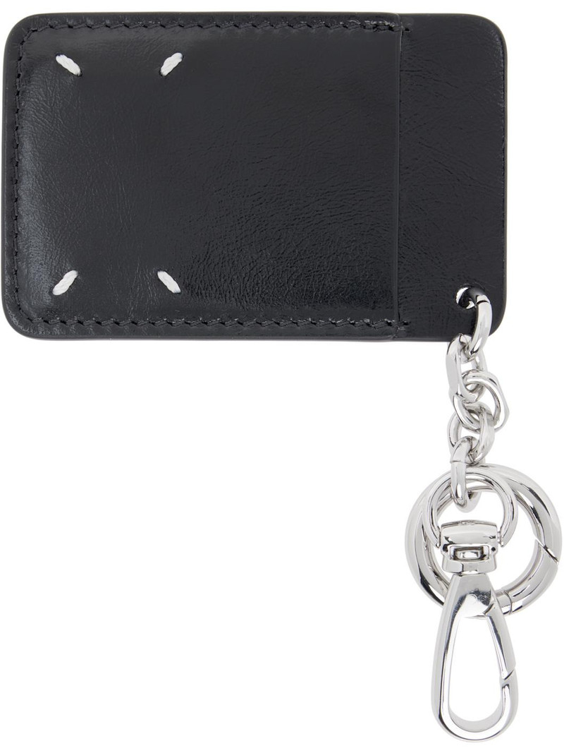 Maison Margiela Black & White Cardholder Keychain outlook