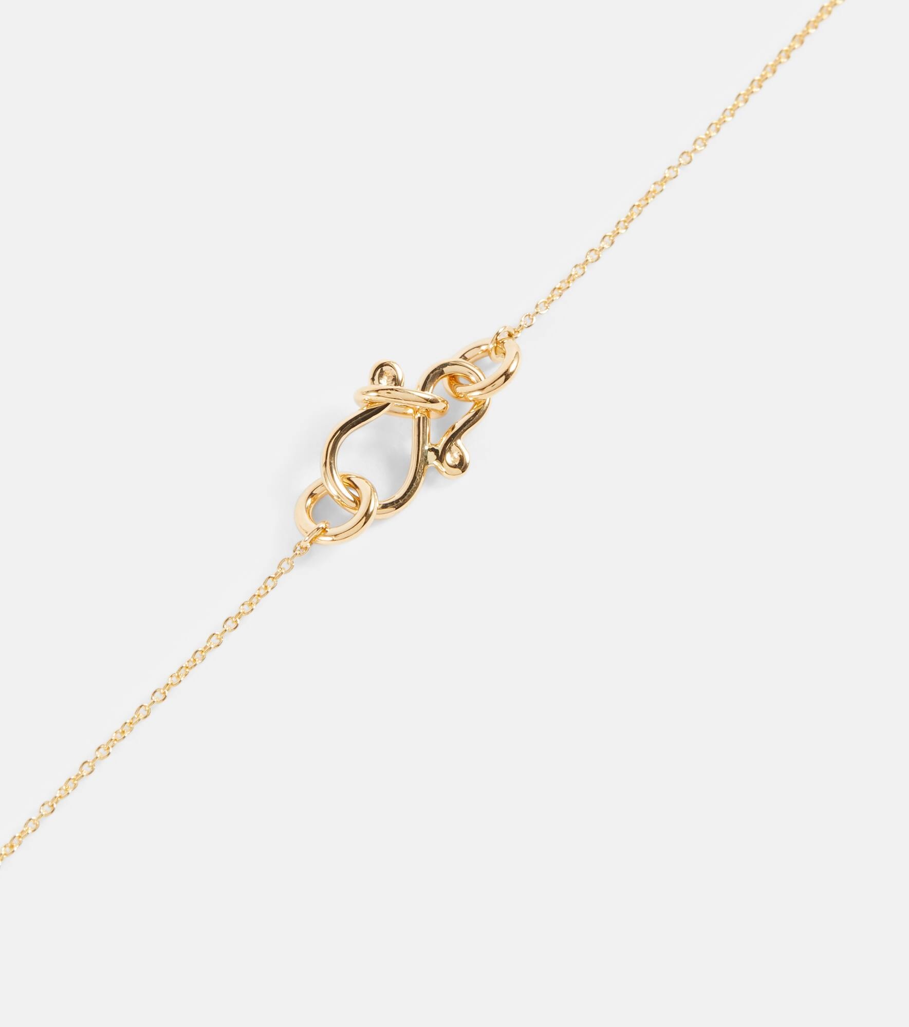 Soleil Simple 18kt gold necklace with diamonds - 4