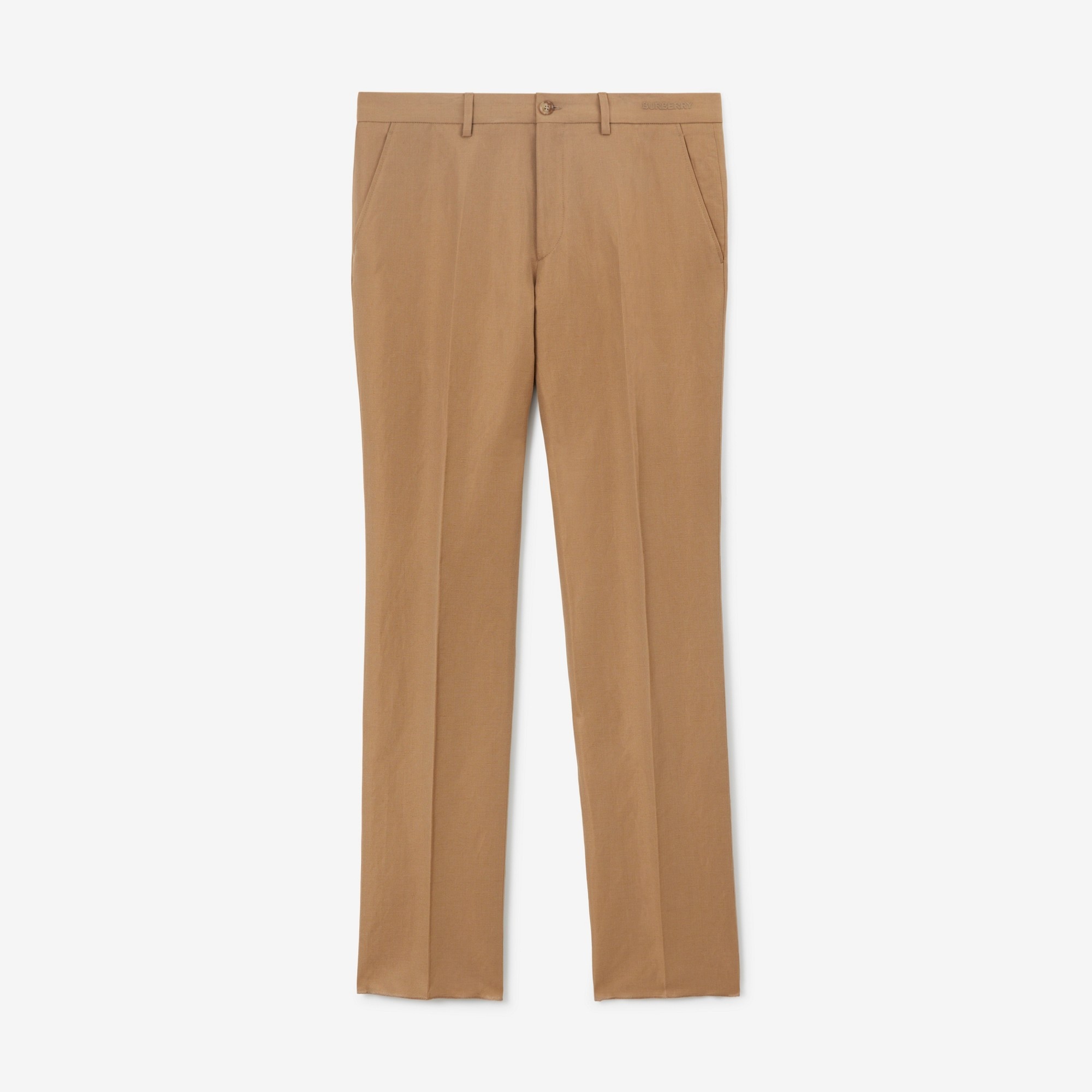 Wool Linen Tailored Trousers - 1