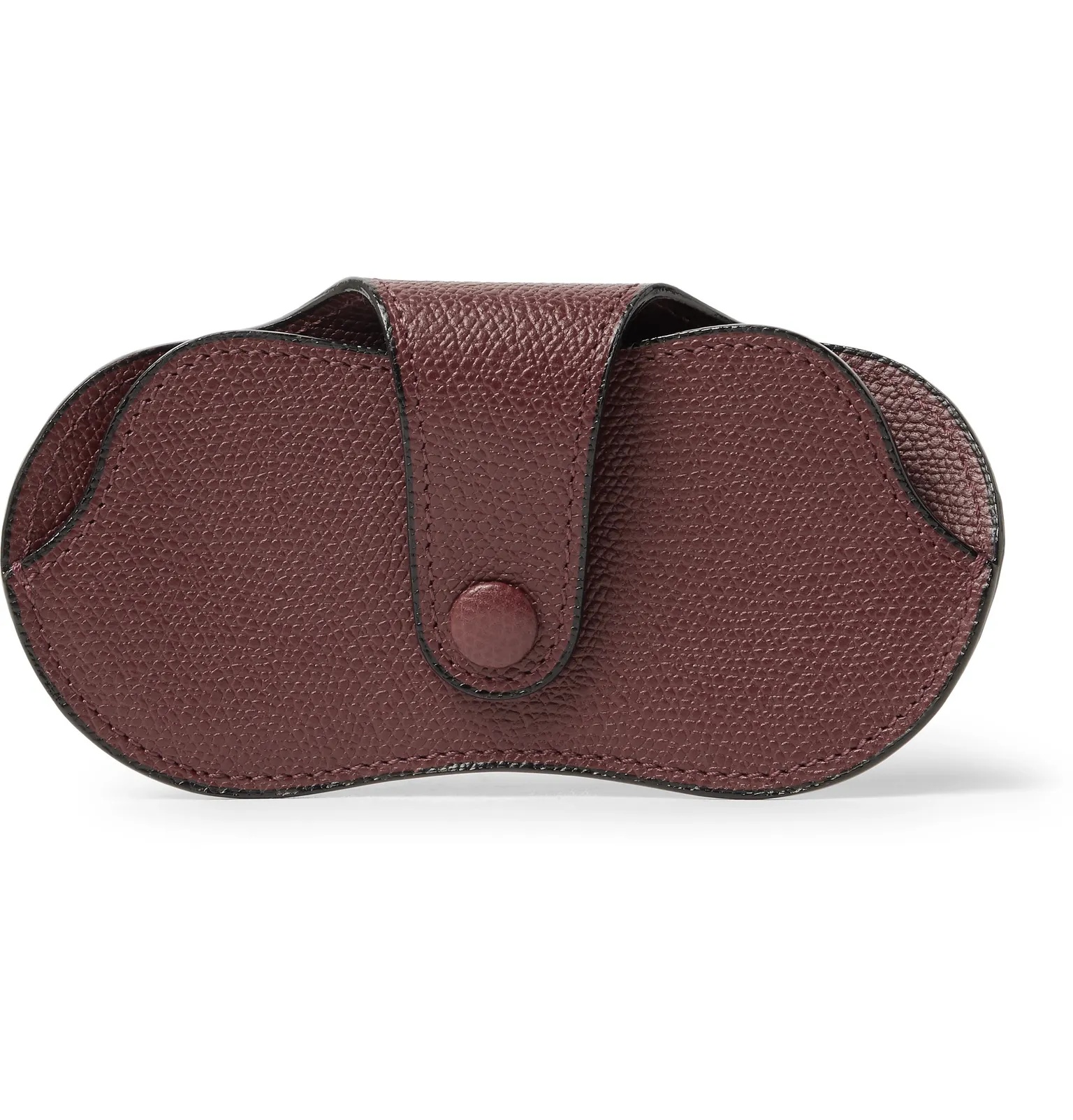 Pebble-Grain Leather Sunglasses Case - 1