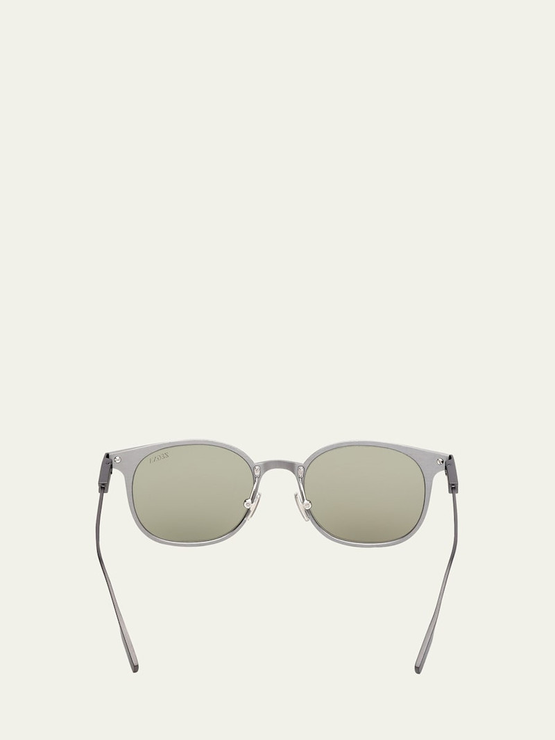 ZEGNA Men's Round Metal Sunglasses outlook