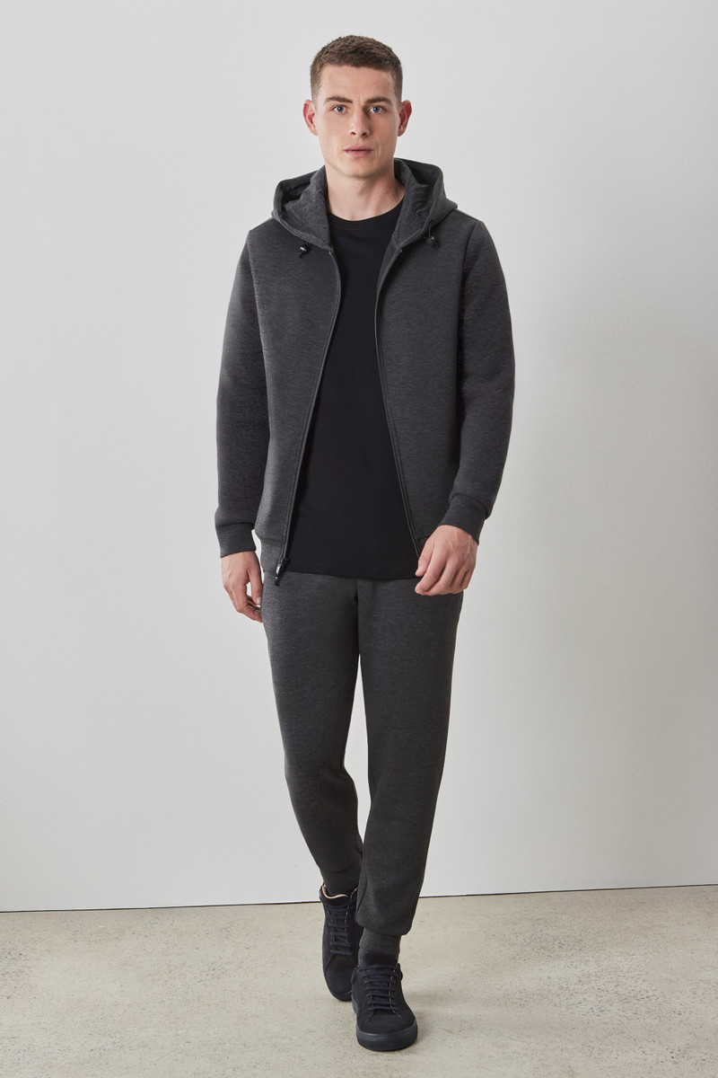ROBERT BARAKETT Croydon Long-Sleeve Full Zip Hoodie outlook