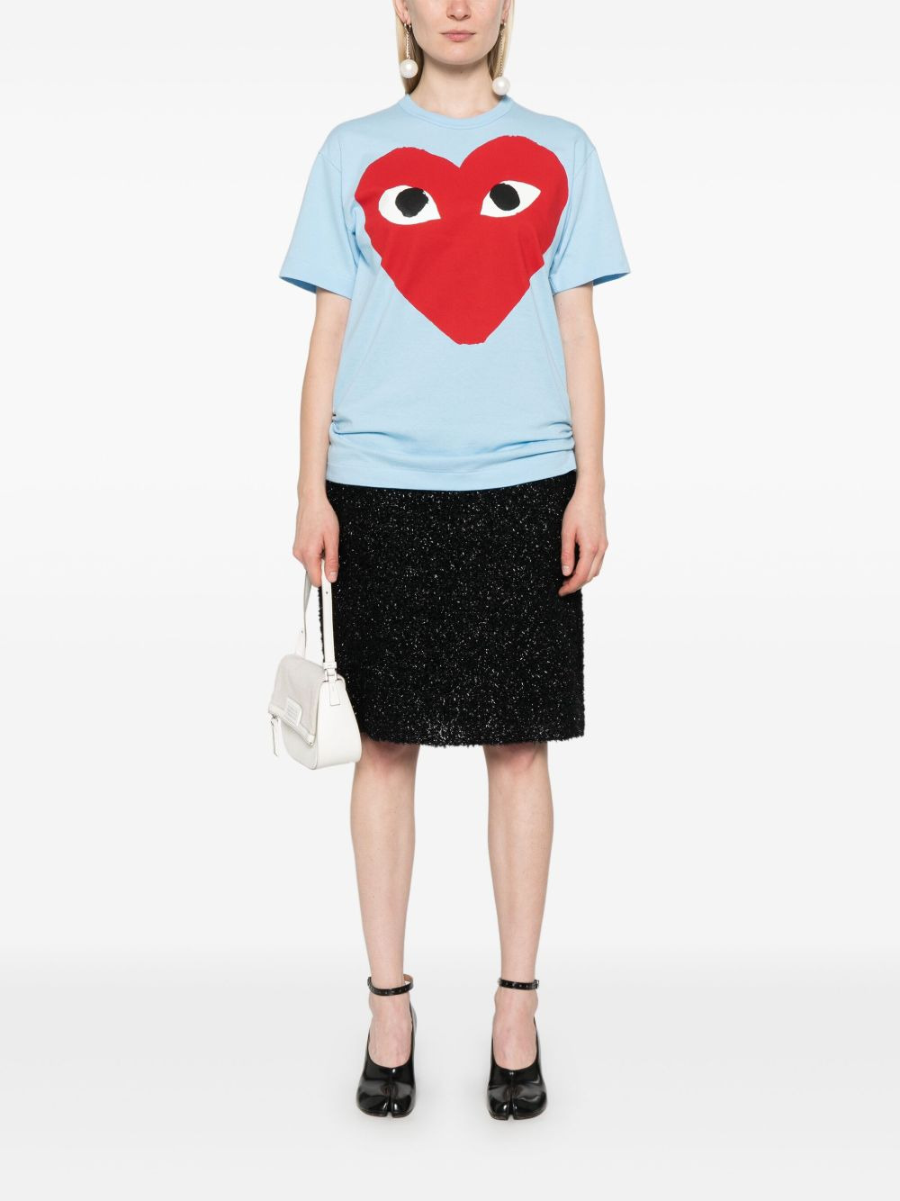 heart-print cotton T-shirt - 3