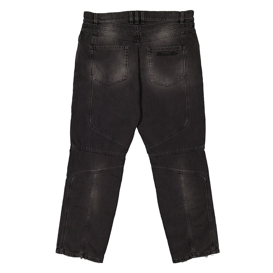 Balmain Biker Mid-Rise Denim Jeans - 2