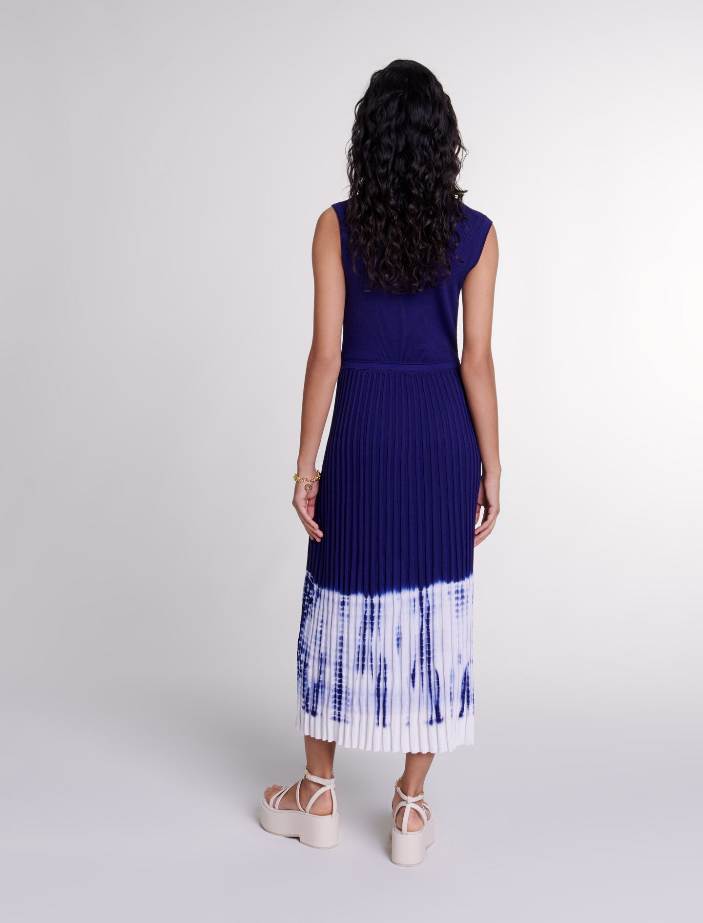 Tie-dye knit maxi dress - 4
