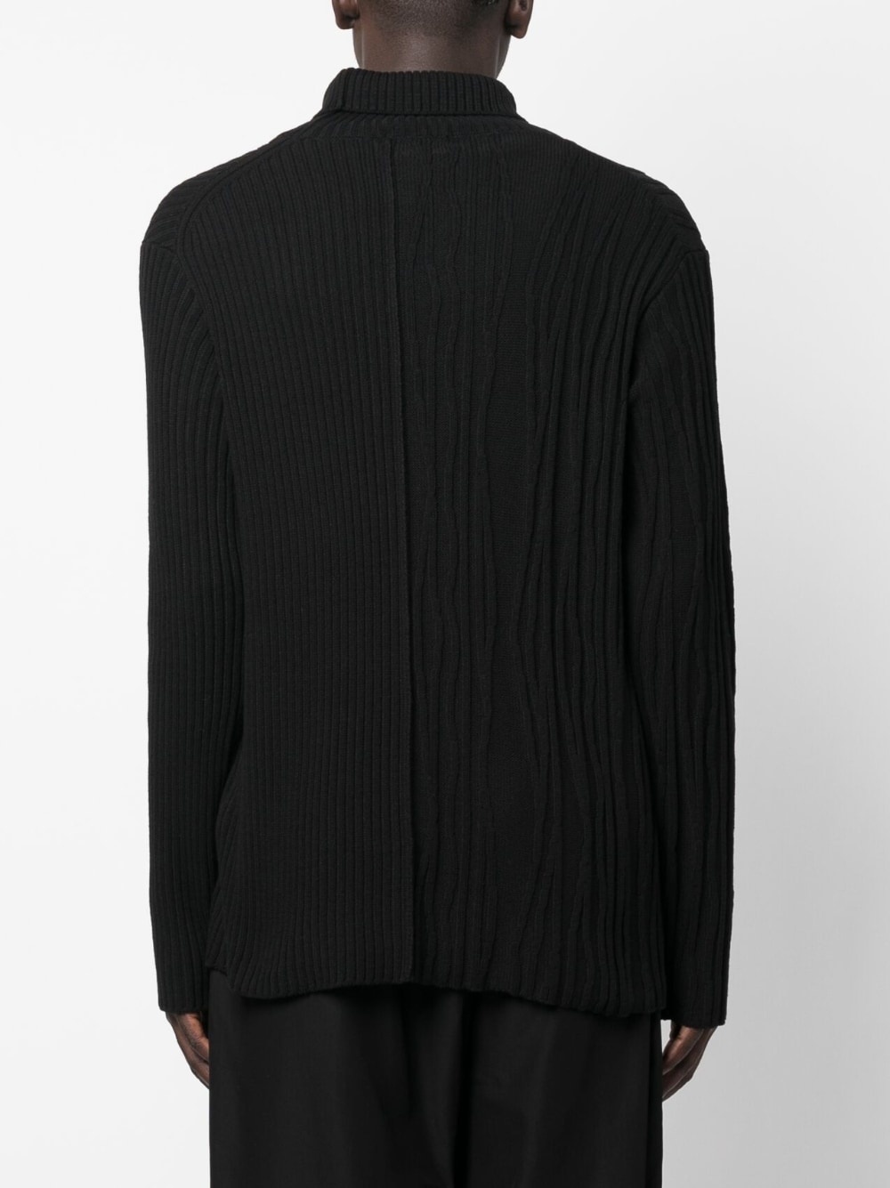 long-sleeve ribbed jumper - 4