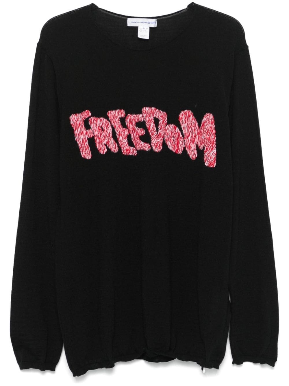 Freedom-embroidered sweater - 1