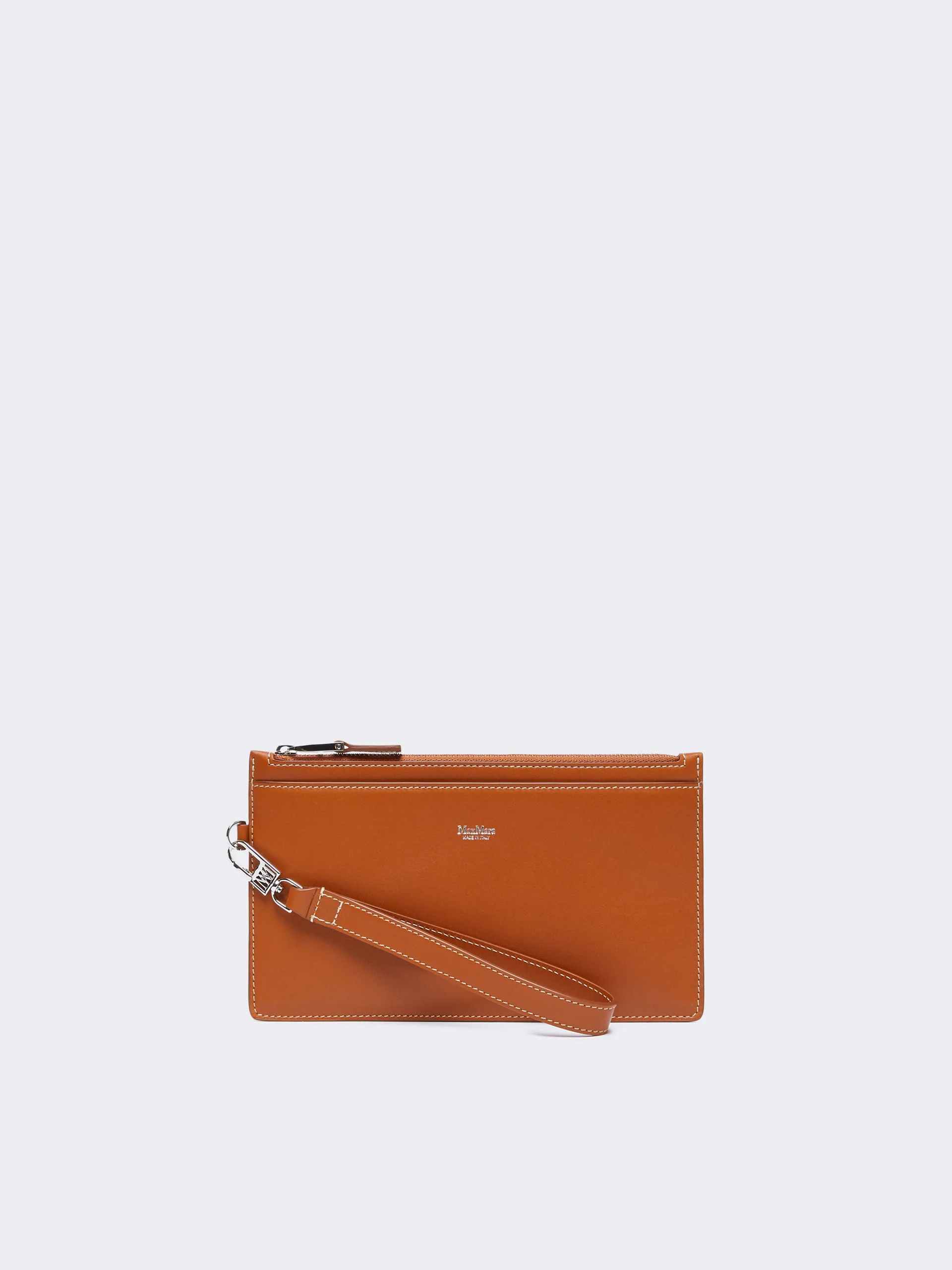 CLASSICPOUCH Wrist-strap leather pouch - RUST - 1