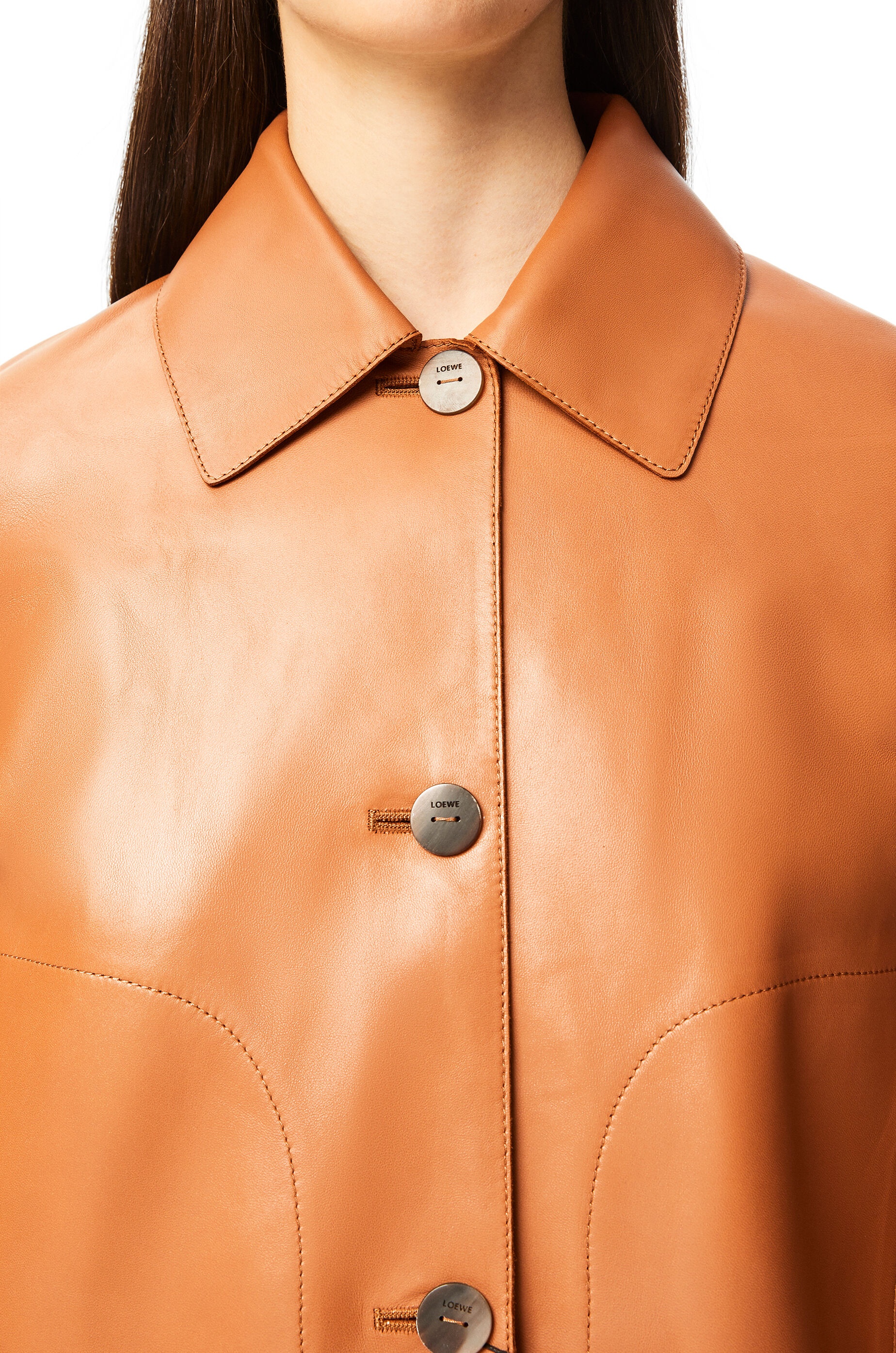 Button jacket in nappa - 5