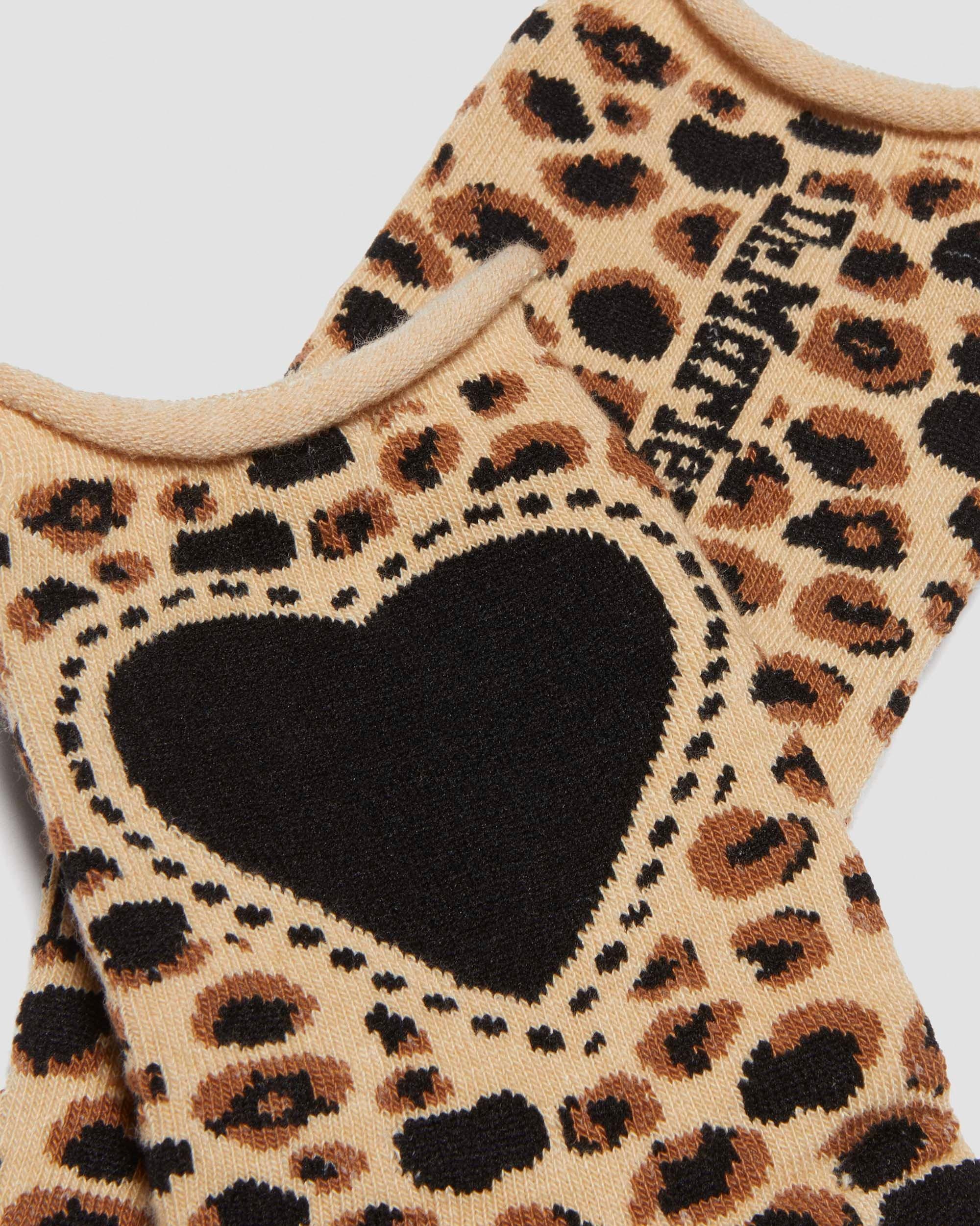 Leopard Heart Cotton Blend Socks - 3