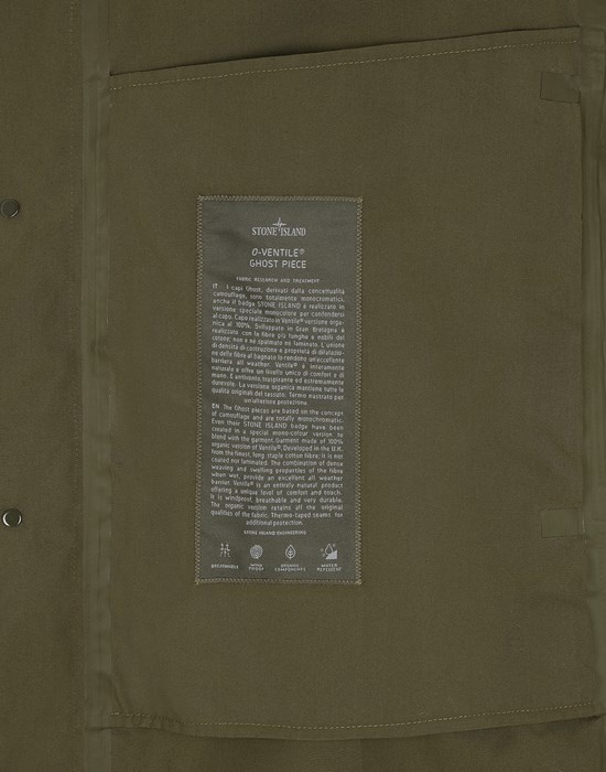 703F1 STONE ISLAND GHOST PIECE_O-VENTILE® MILITARY GREEN - 6