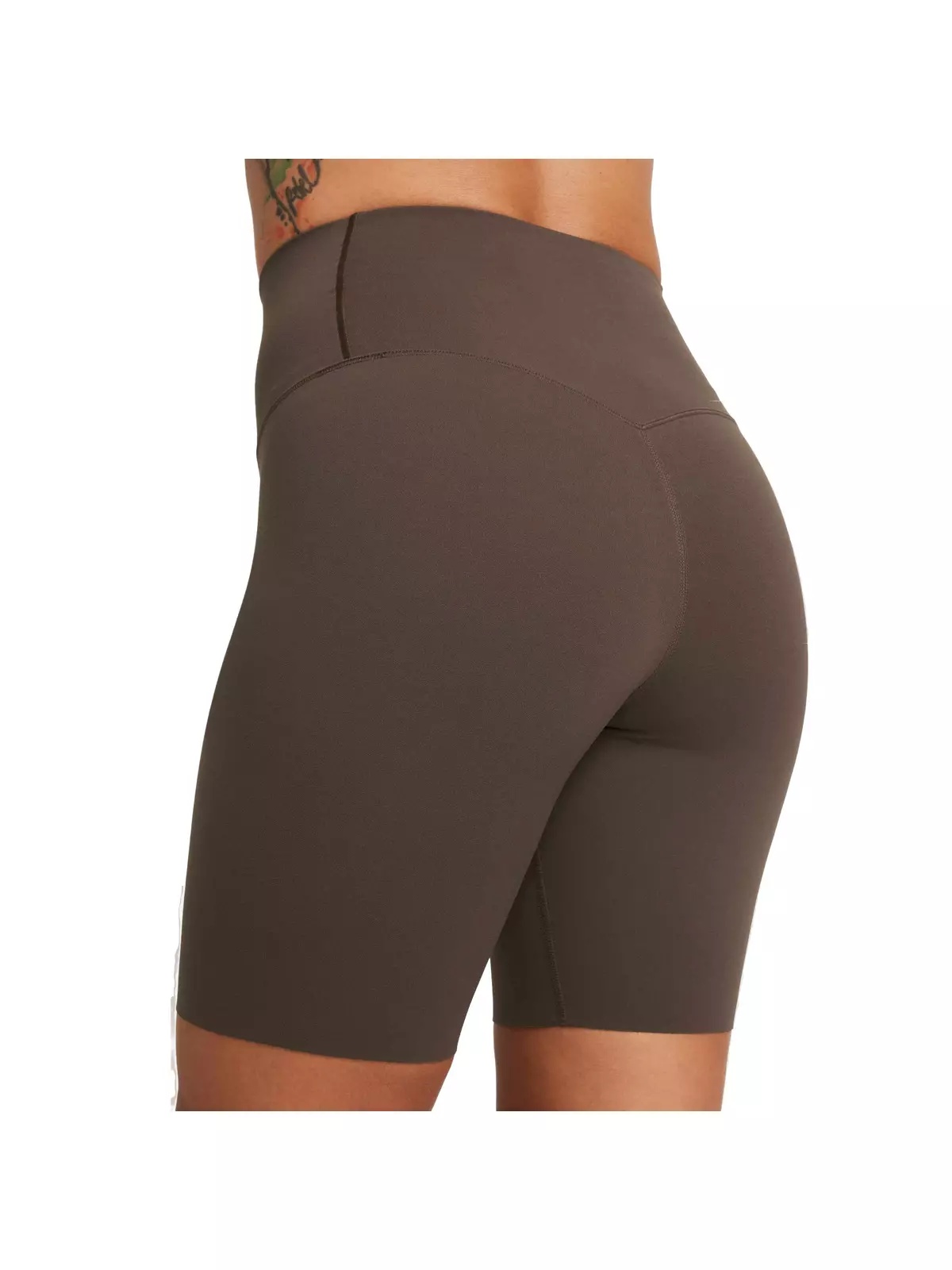 Women's Zenvy Gentle-Support High-Waisted 8" Biker Shorts - Brown - 4
