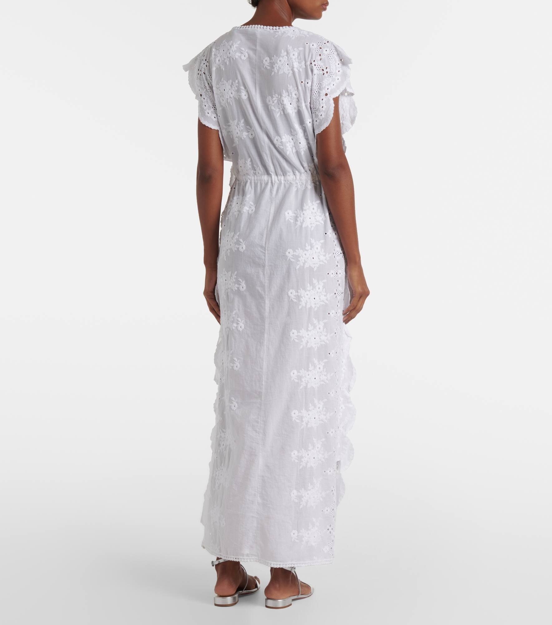 Talitha broderie anglaise cotton beach dress - 3