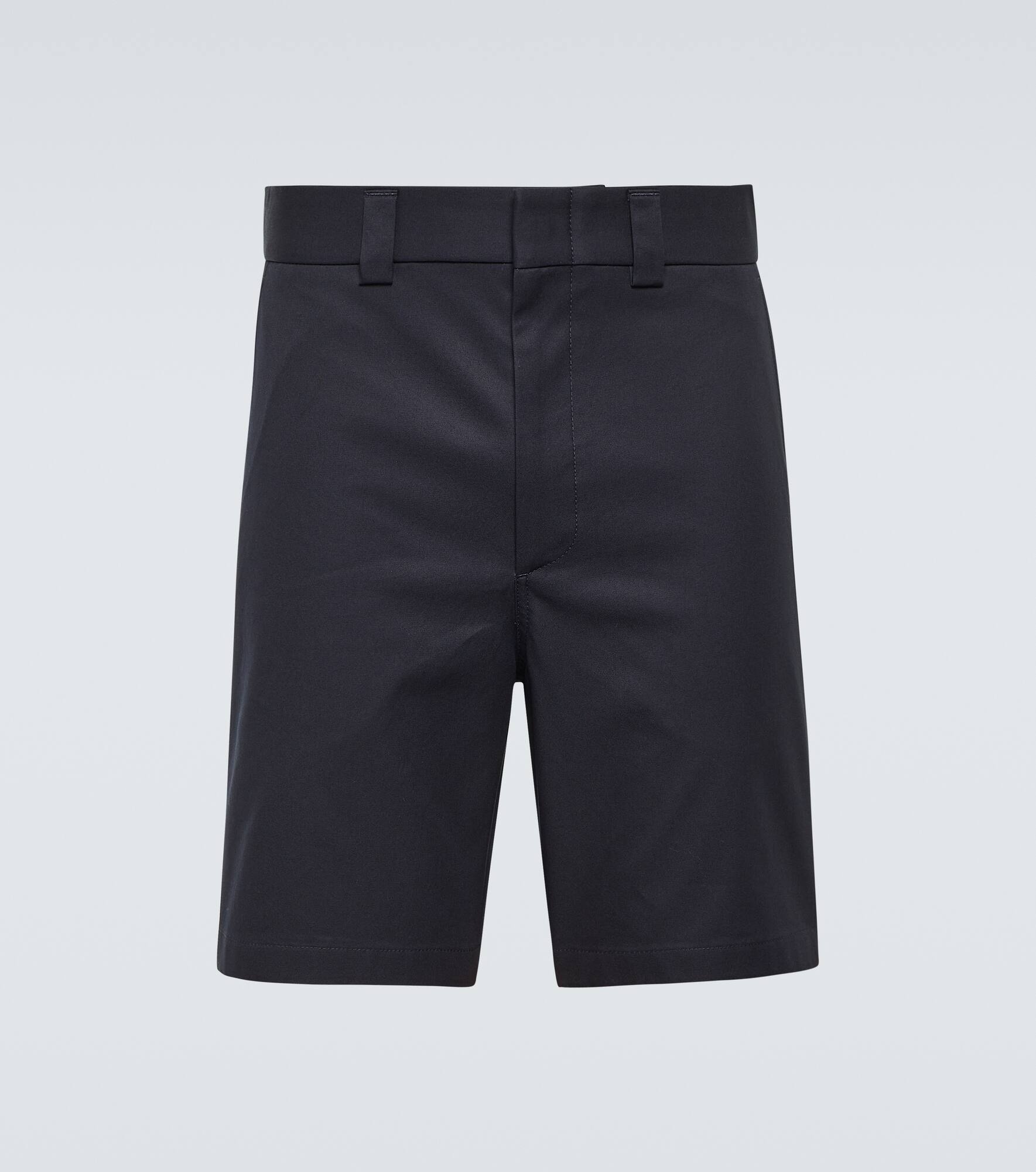 Cotton twill shorts - 1