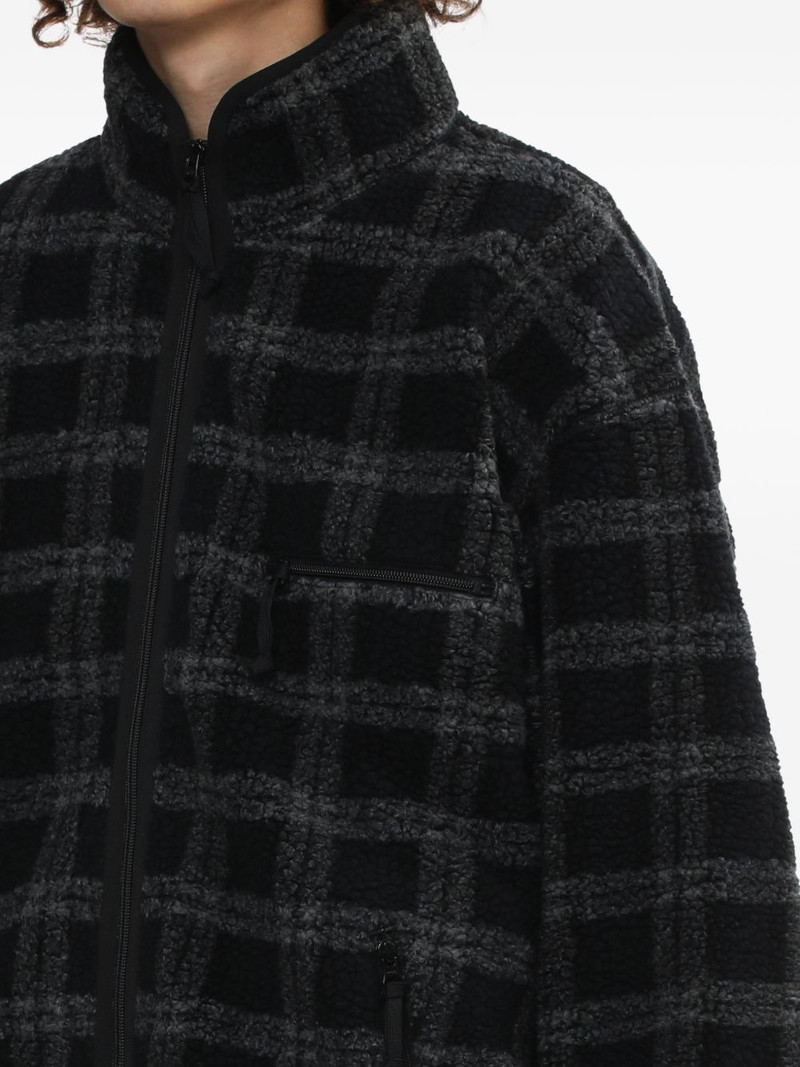 zip-up checked overshirt 5