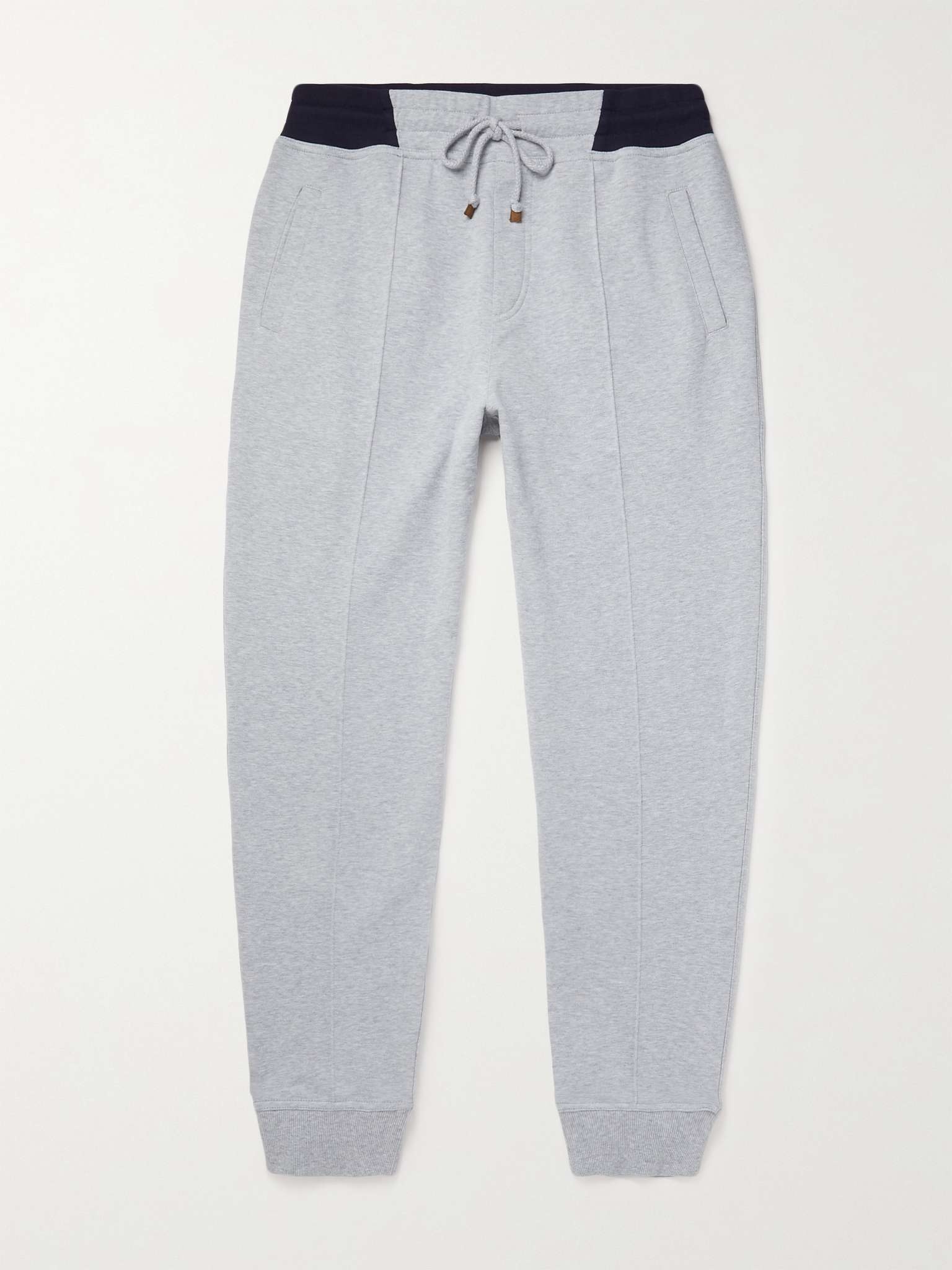 Tapered Cotton-Jersey Sweatpants - 1