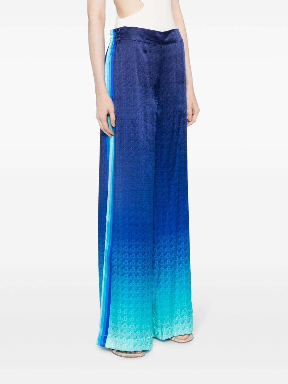 Morning City View silk trousers - 3