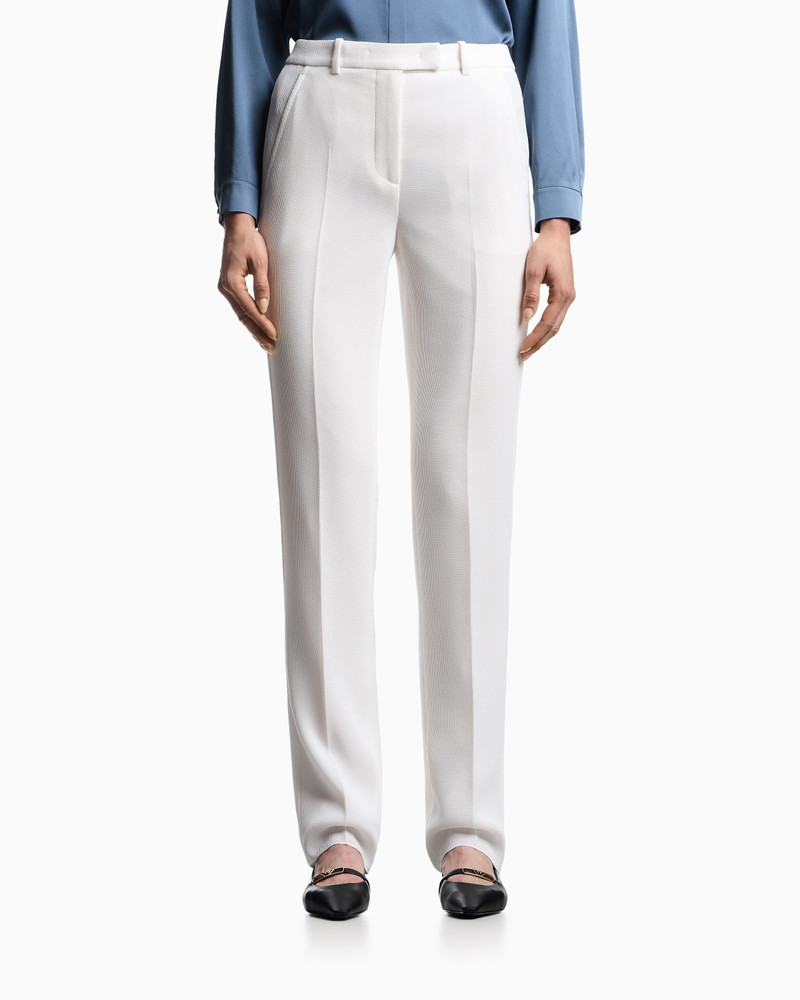 EMPORIO ARMANI ASV WAFFLE WEAVE TECHNICAL FABRIC TROUSERS outlook