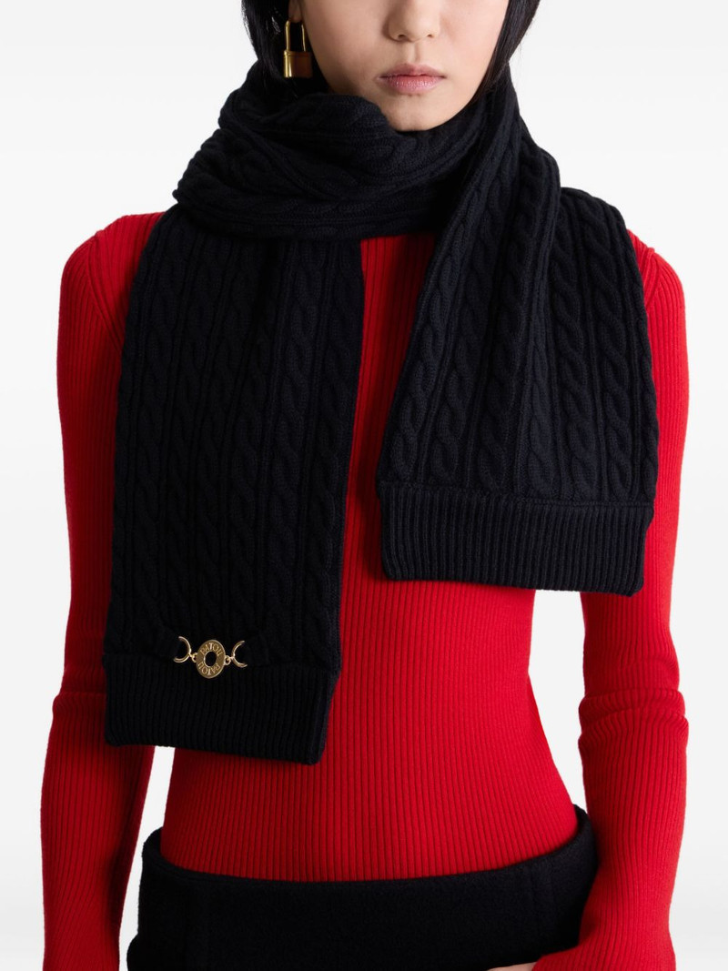 PATOU braided-knit scarf outlook