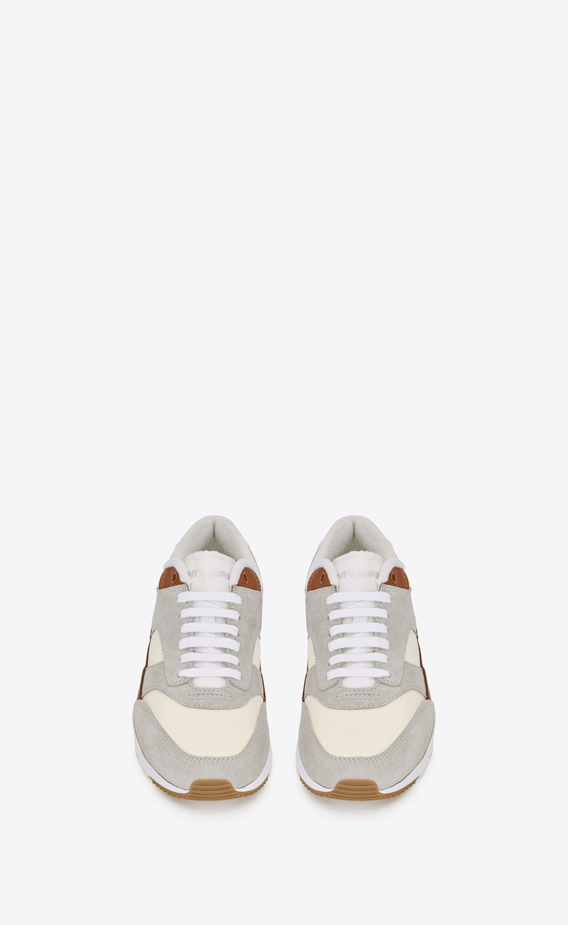 SAINT LAURENT bump sneakers in nylon, suede and leather outlook