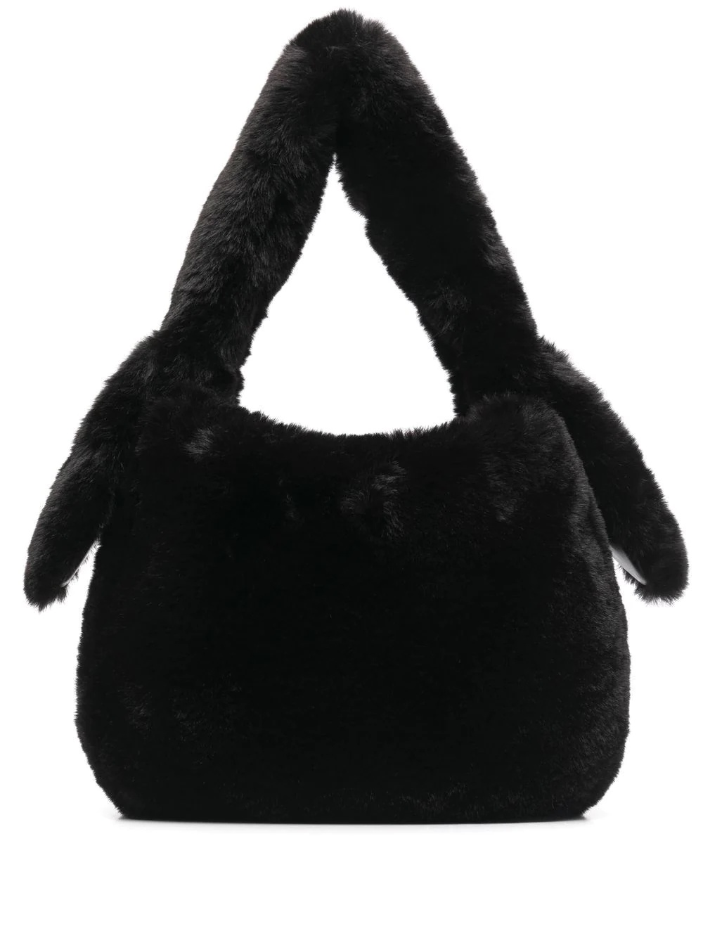 textured faux-fur tote bag - 1