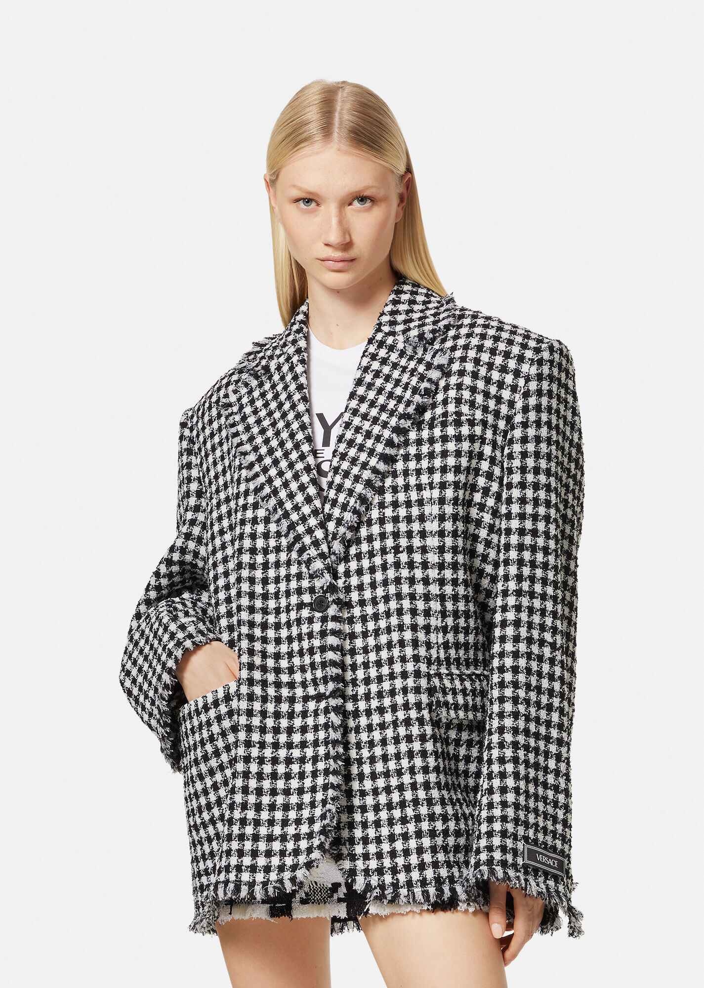 Frayed Tweed Blazer - 3
