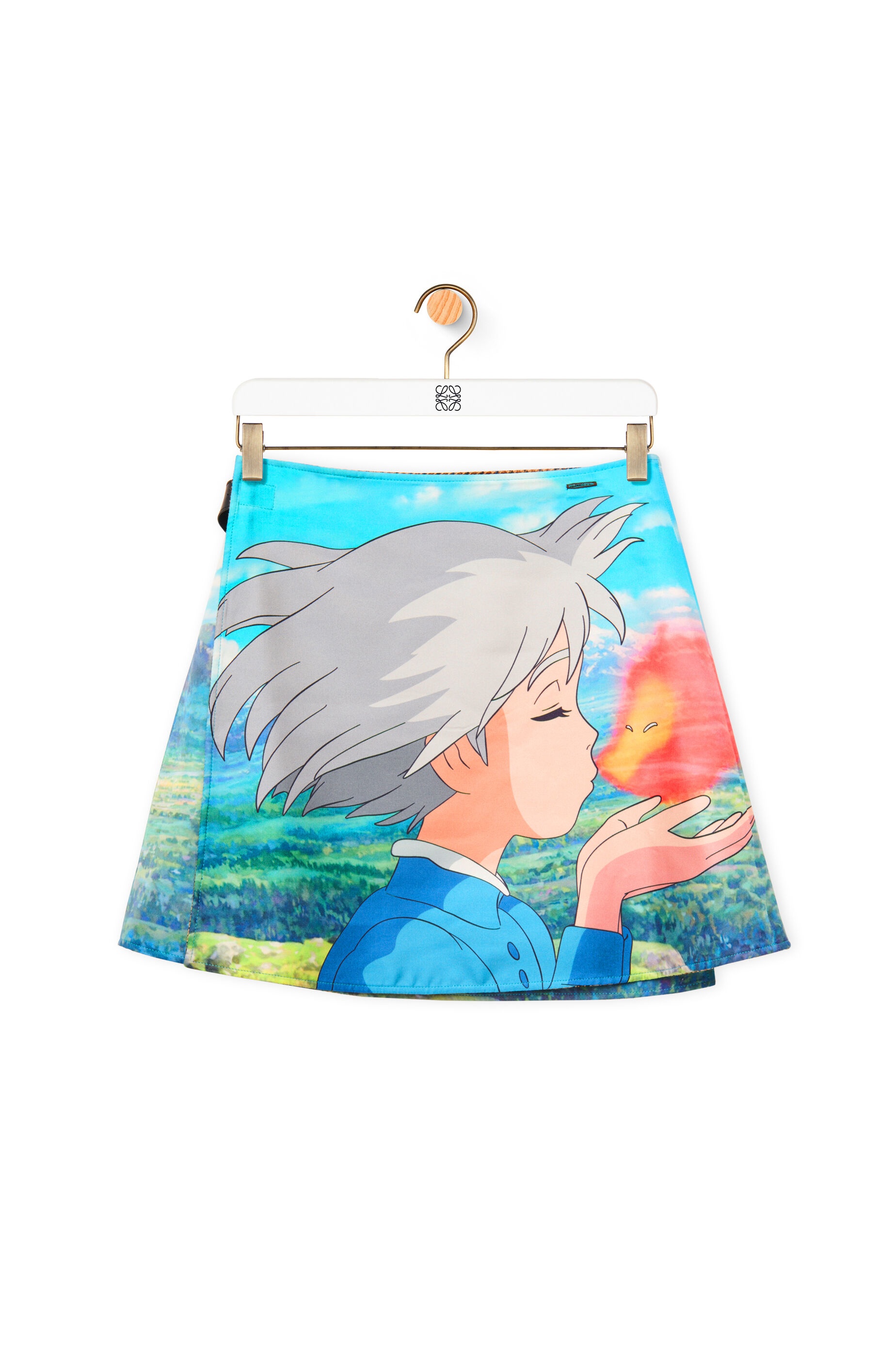 Calcifer wrap skirt in wool - 6