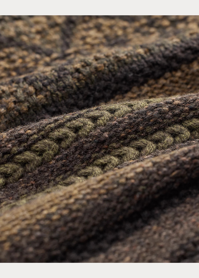 Wool-Cotton Shawl-Collar Cardigan 5