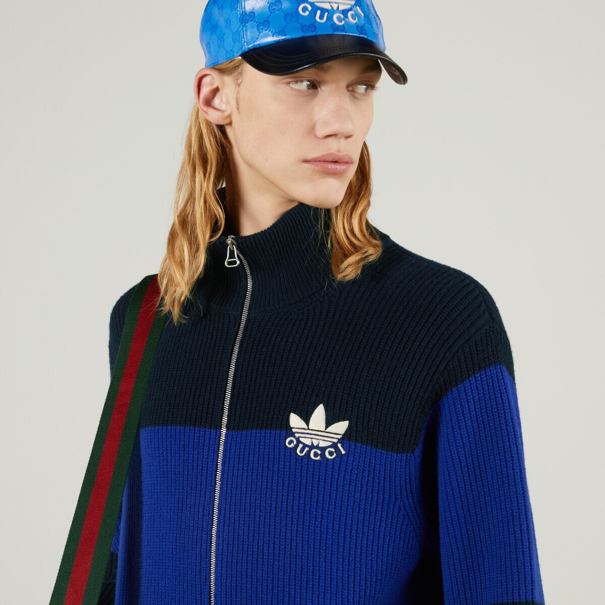 GUCCI adidas x Gucci wool zip jacket | REVERSIBLE