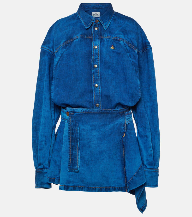 Meghan denim shirt dress 1
