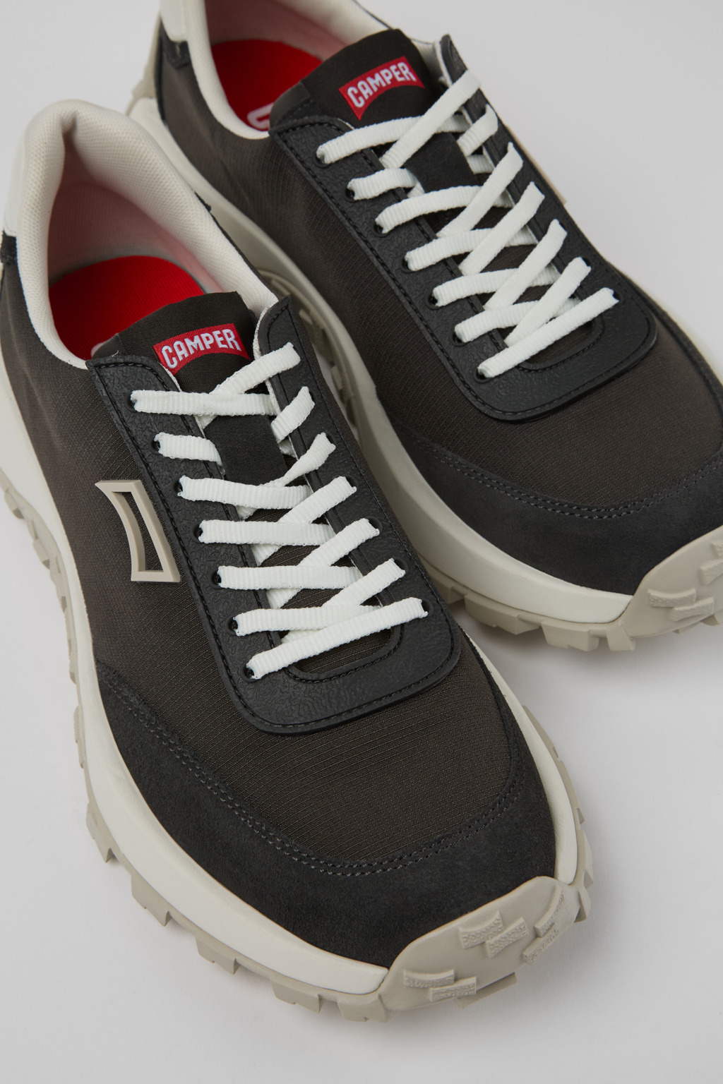 Multicolor Recycled PET and Nubuck Sneakers for Men. - 2
