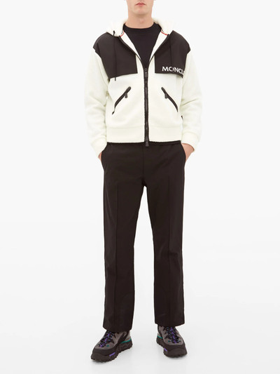 Moncler Grenoble Hooded logo-print fleece ski jacket outlook