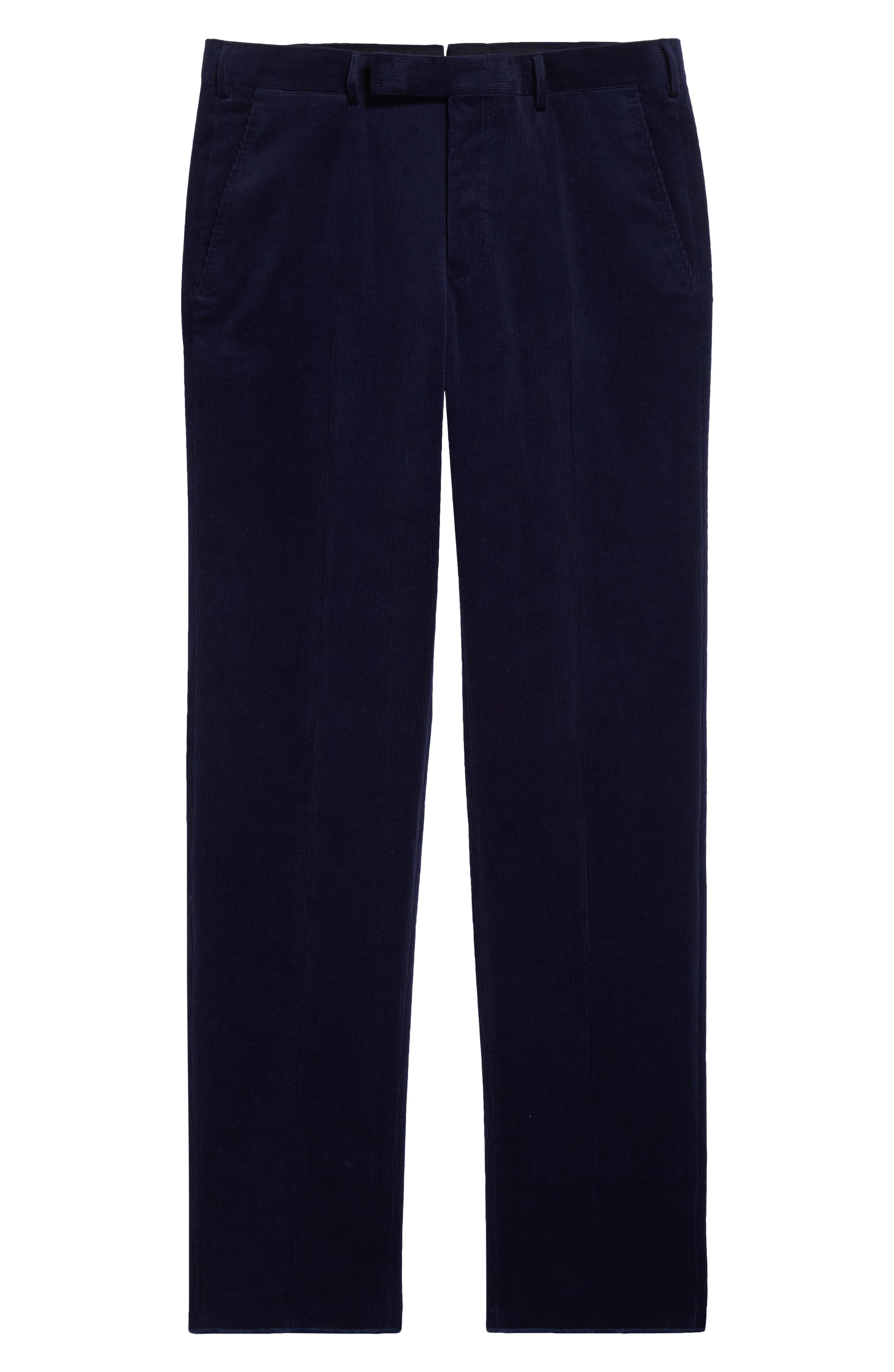 ZEGNA Cashco Corduroy Dress Pants in Navy at Nordstrom - 5
