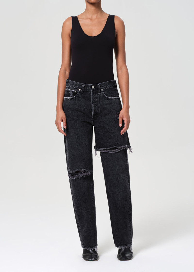 AGOLDE AMRYN JEAN IN BLACK ROW outlook