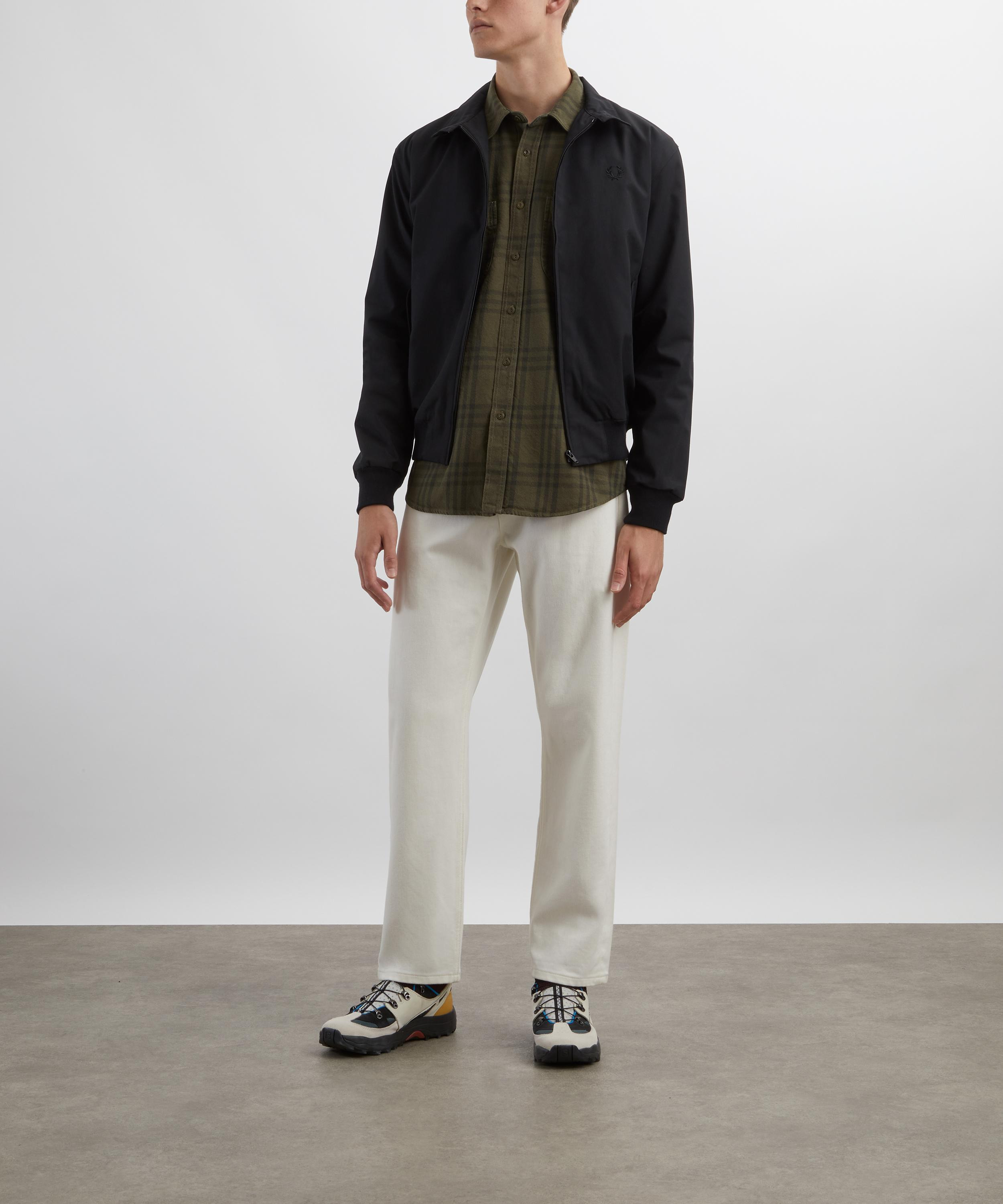Julian Worker Olive Check Shirt - 2