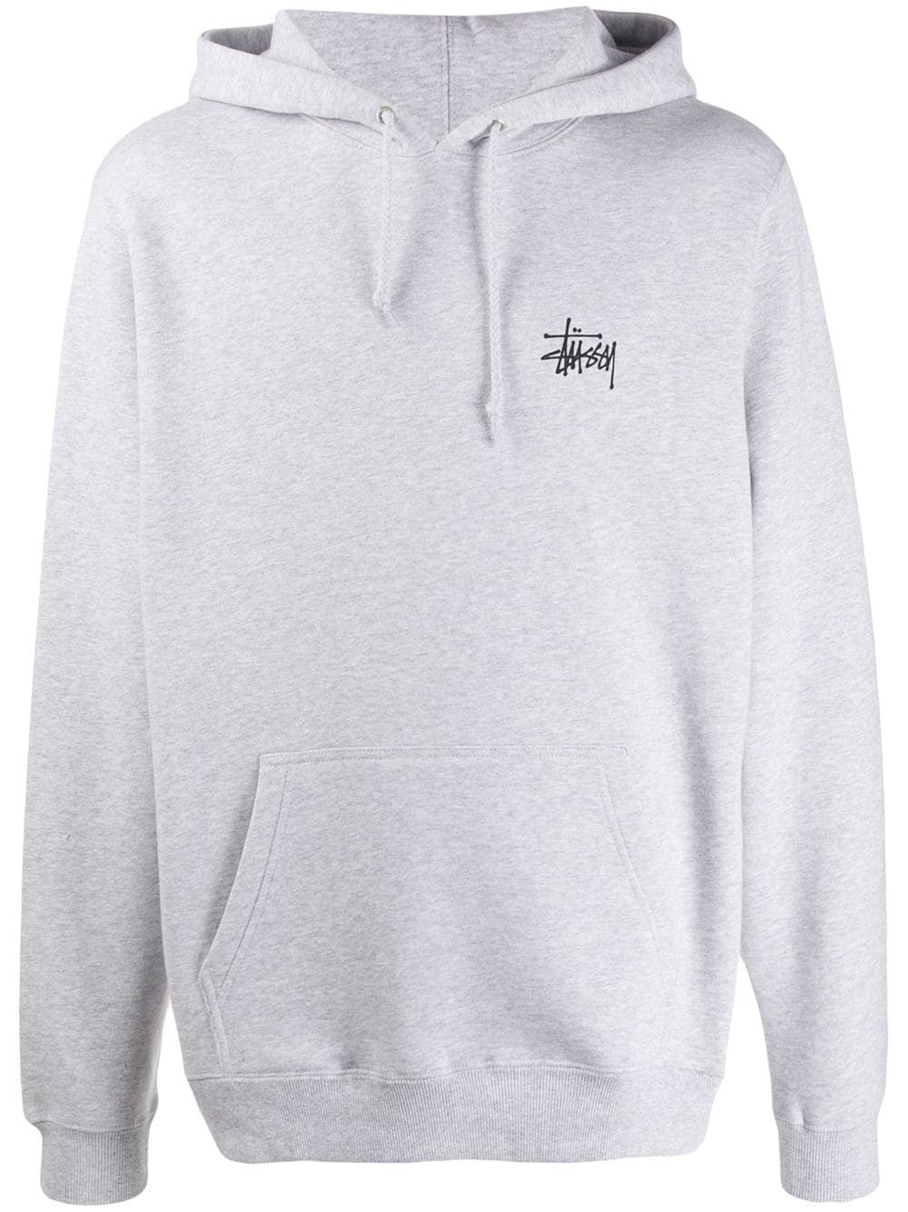 logo-print rib-trimmed hoodie - 1