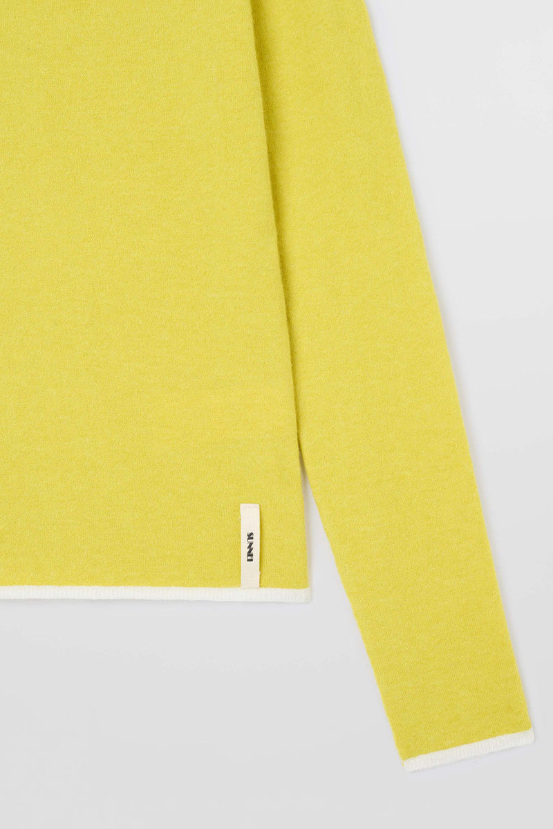 SUNNEI FITTED LONGSLEEVE W ZIP / chartreuse outlook