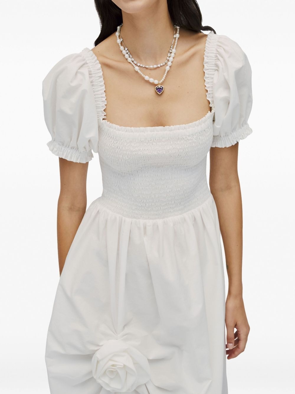 cotton midi dress - 5
