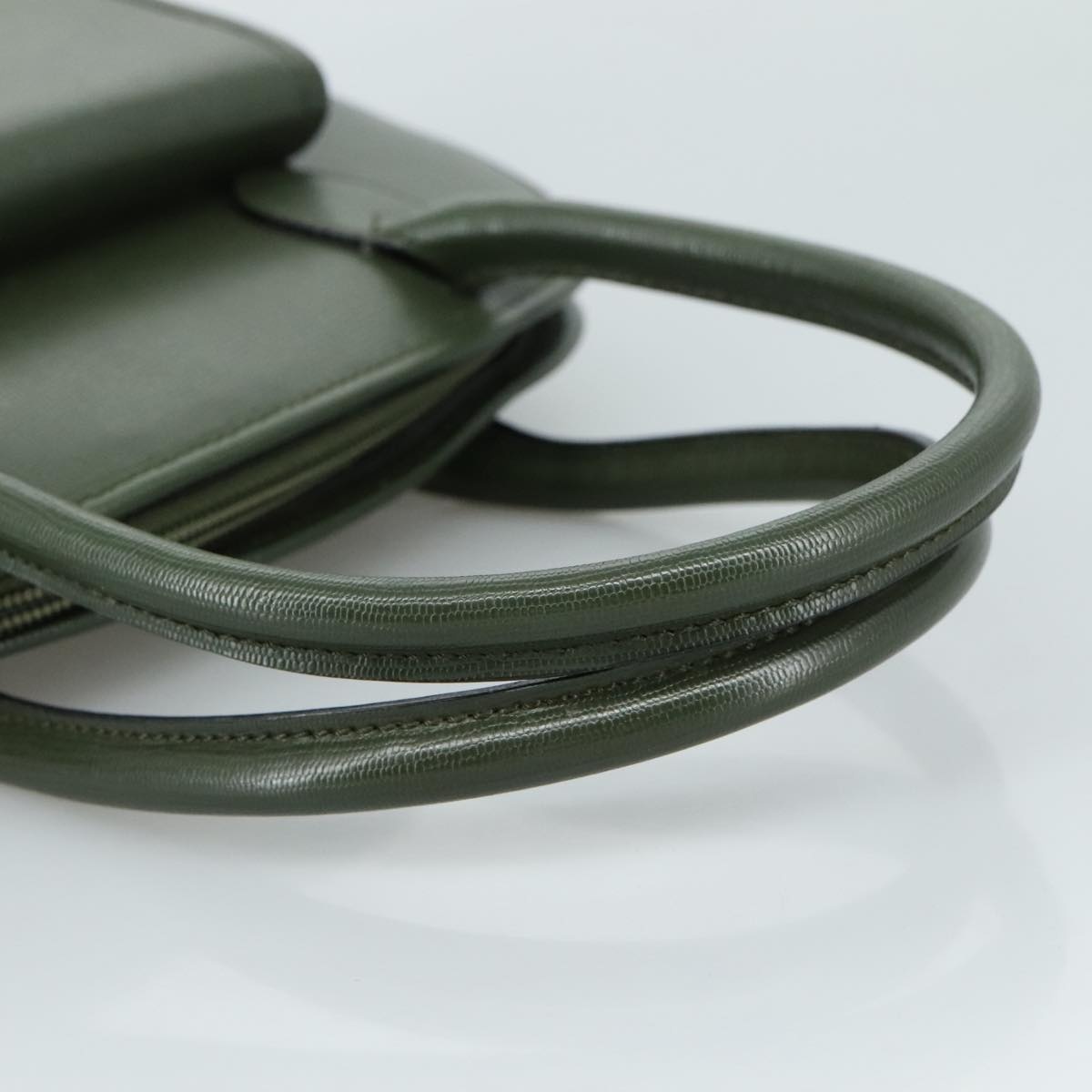 CELINE Hand Bag Leather Khaki - 7