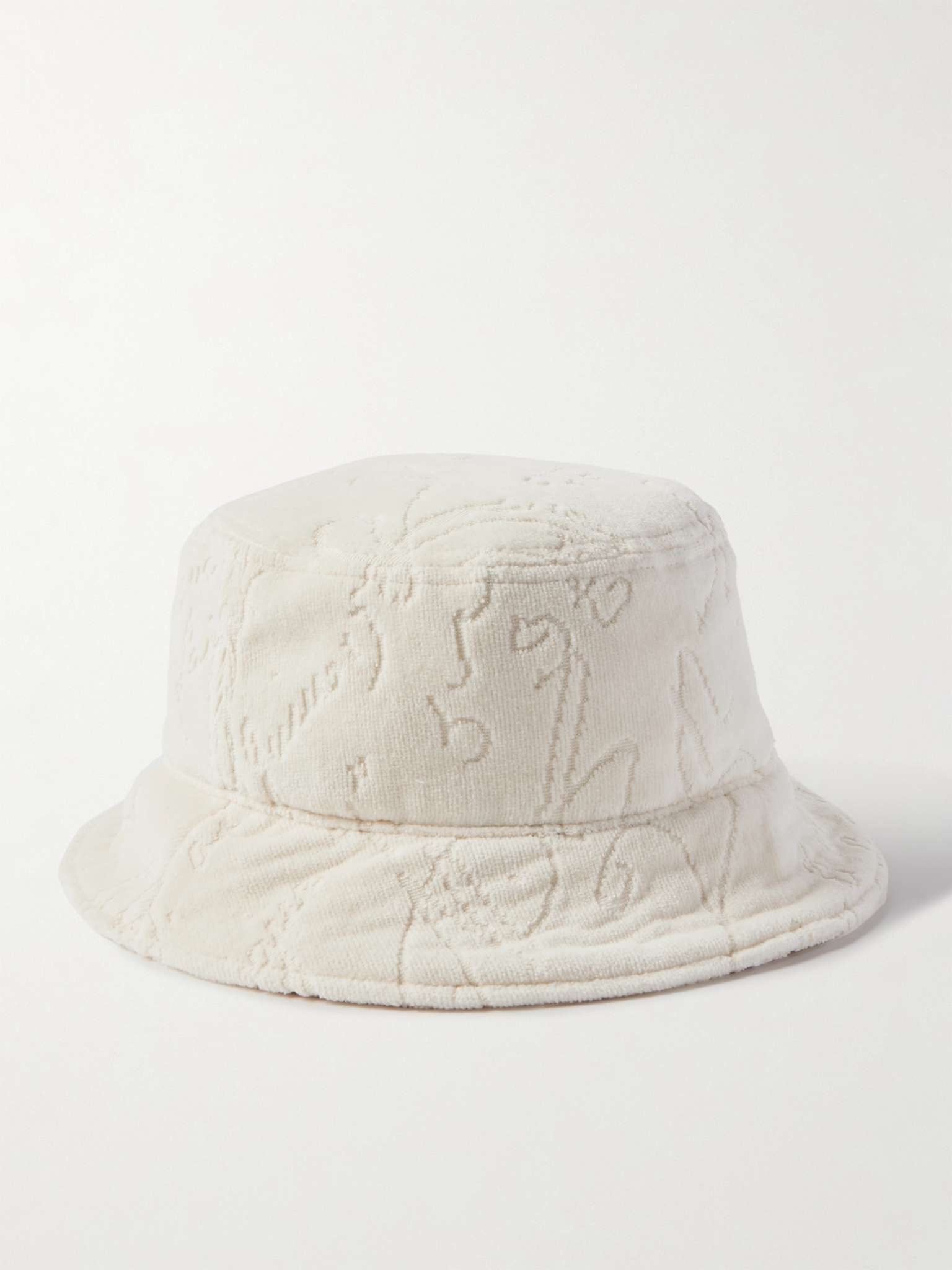 Scritto Chenille-Jacquard Bucket Hat - 3