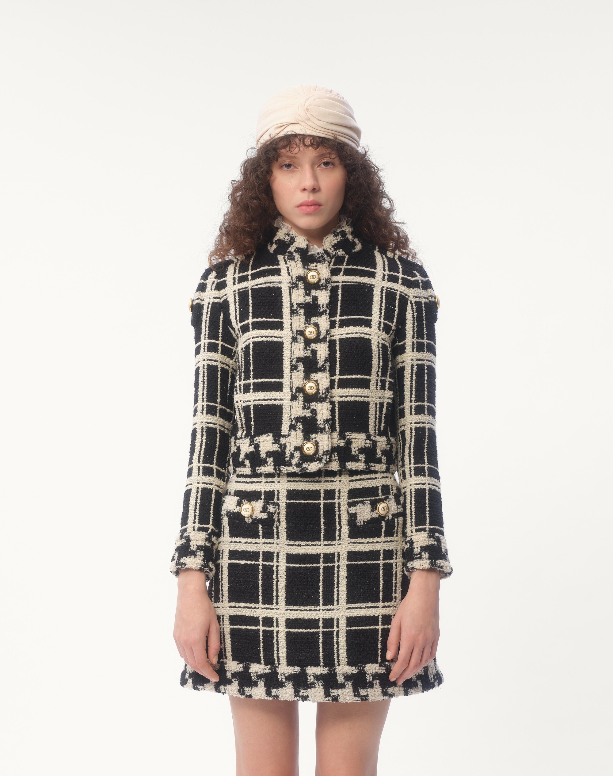 CABAN IN MACRO CHECK TWEED - 6