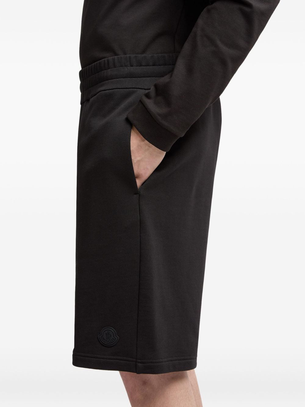 elasticated-waist cotton shorts - 5